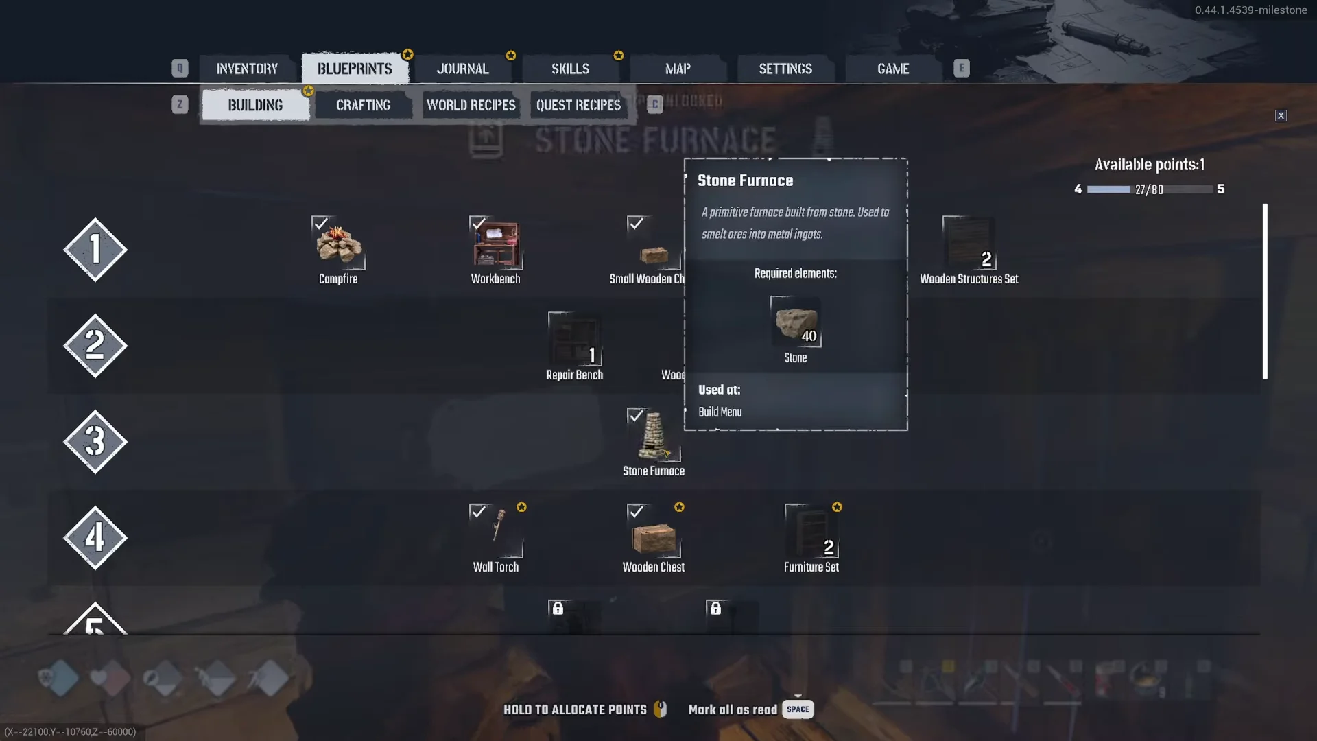 Learning the Stone Furnace blueprint