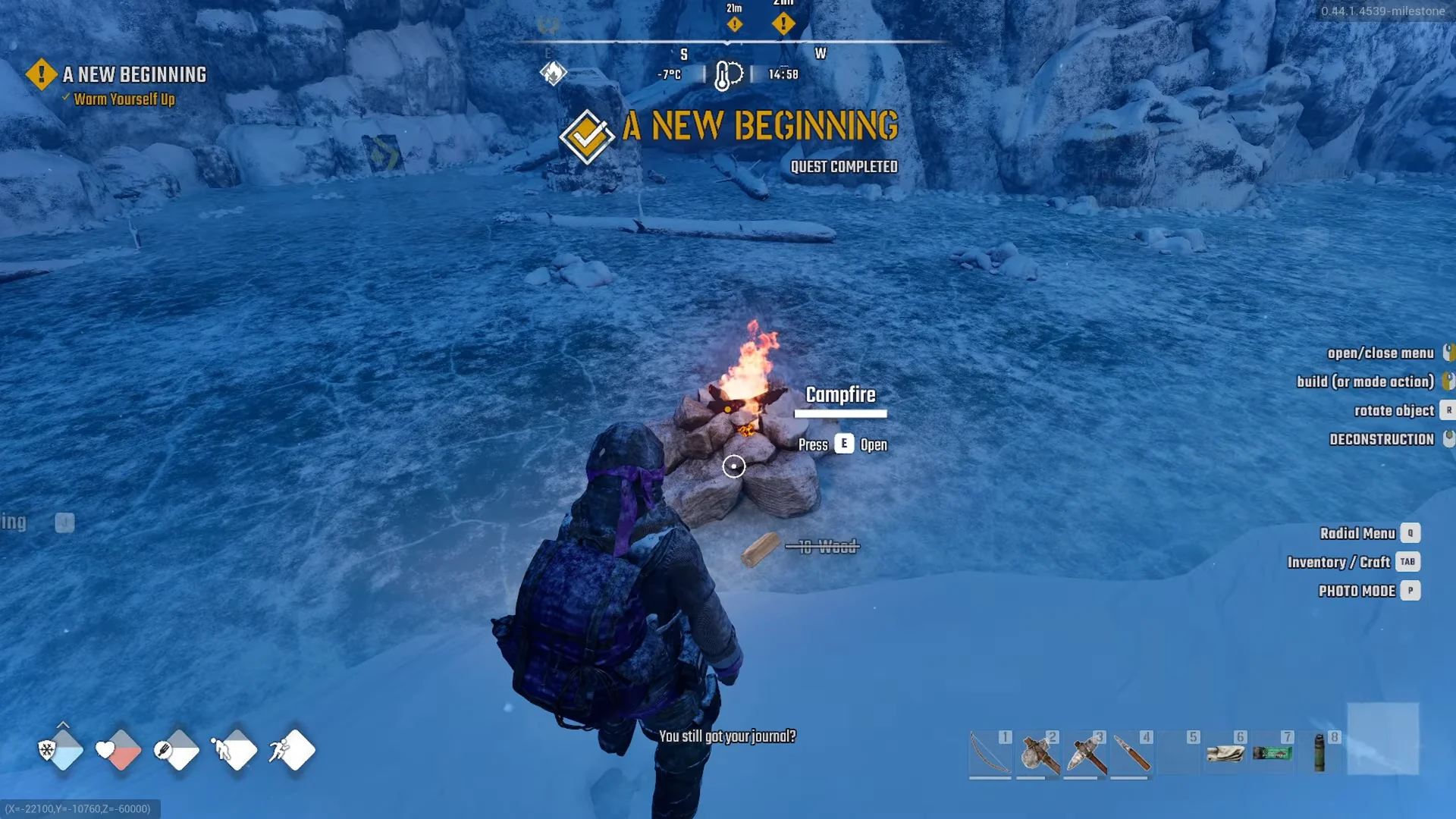 Building the campfire