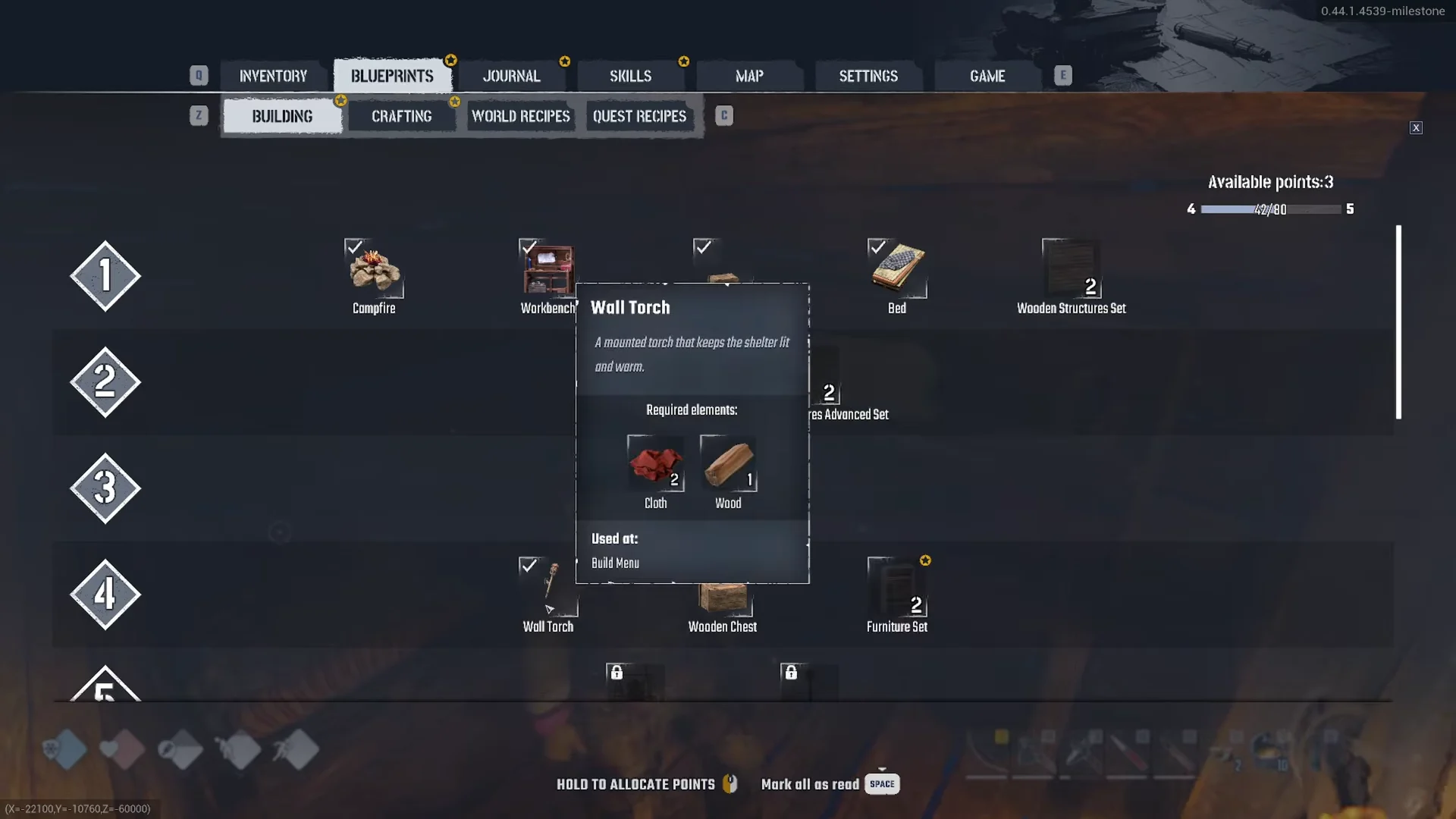 Node tooltips with costs