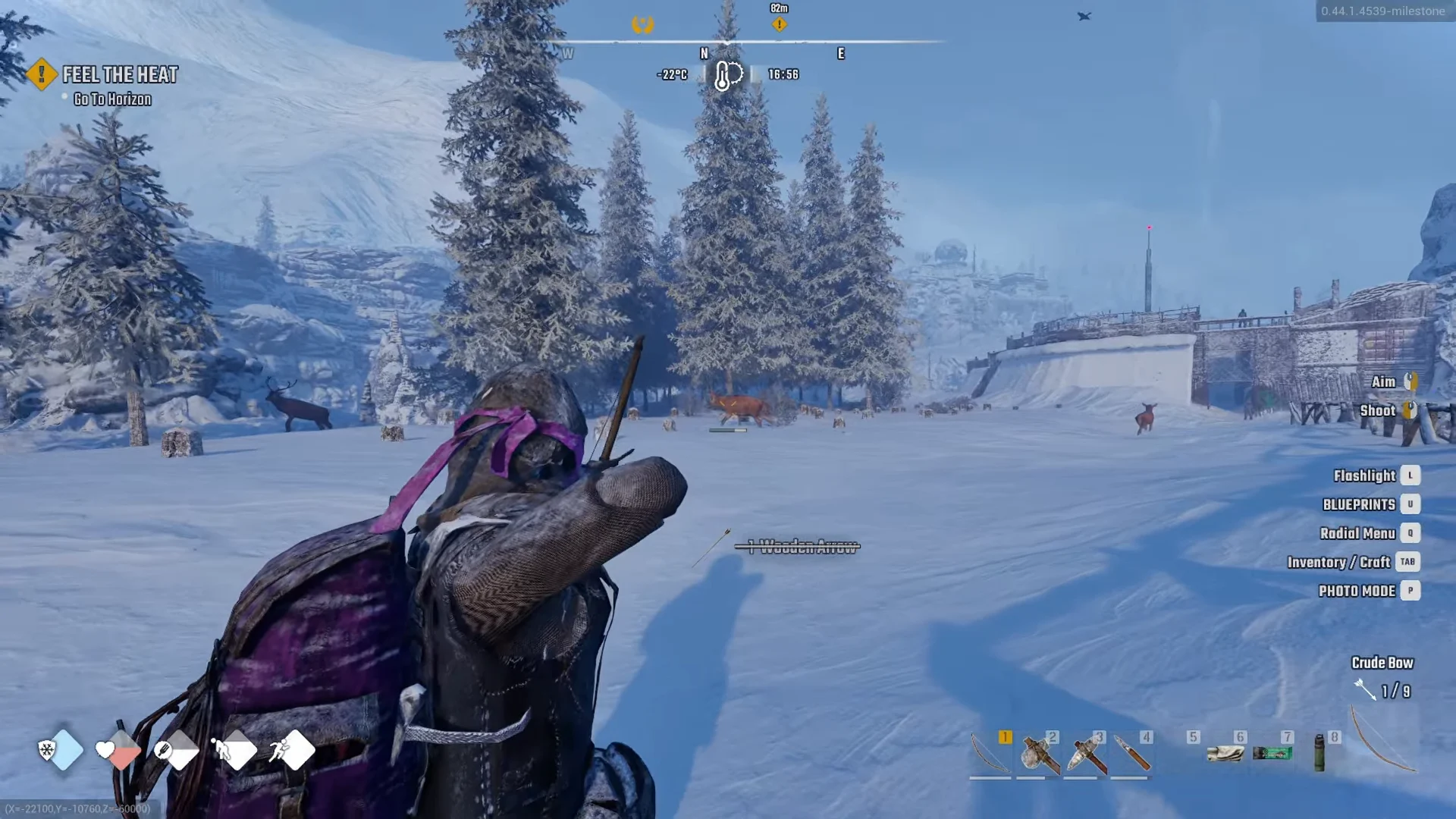 Shooting red deer outside Horizon