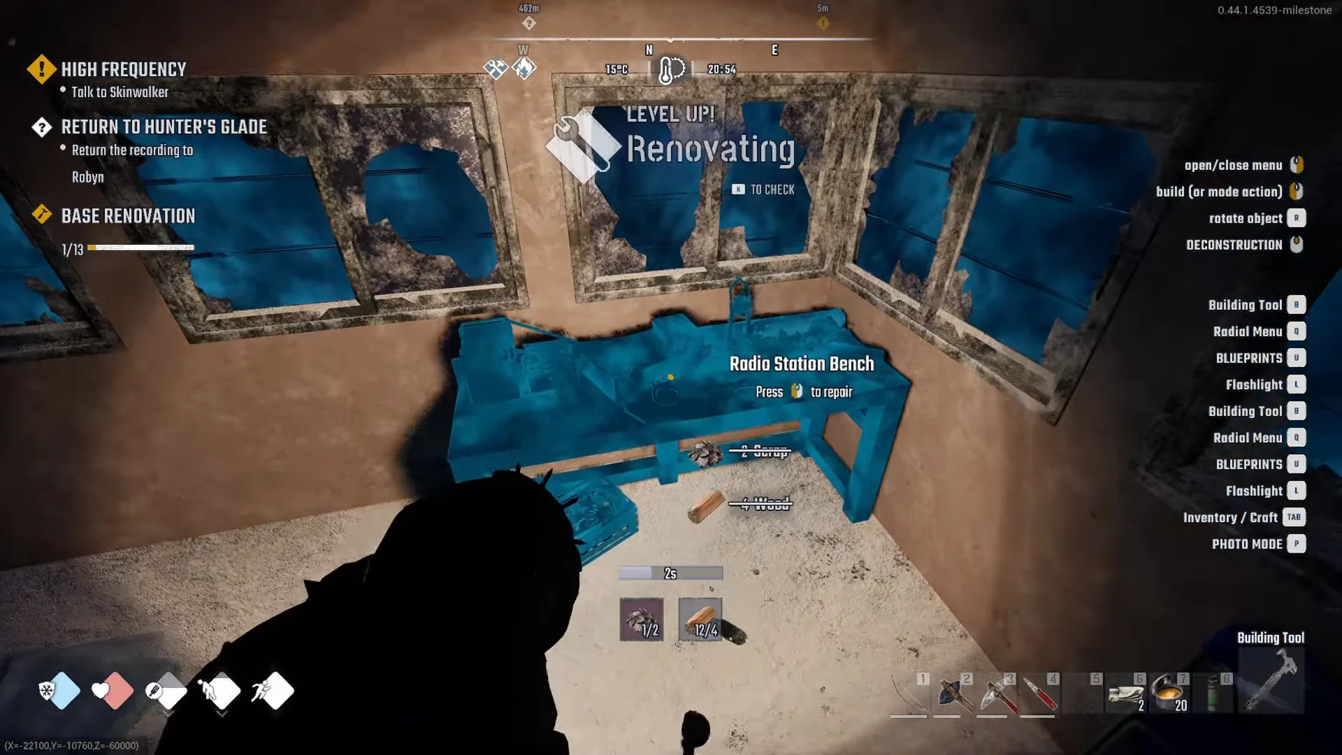 Renovating levels up
