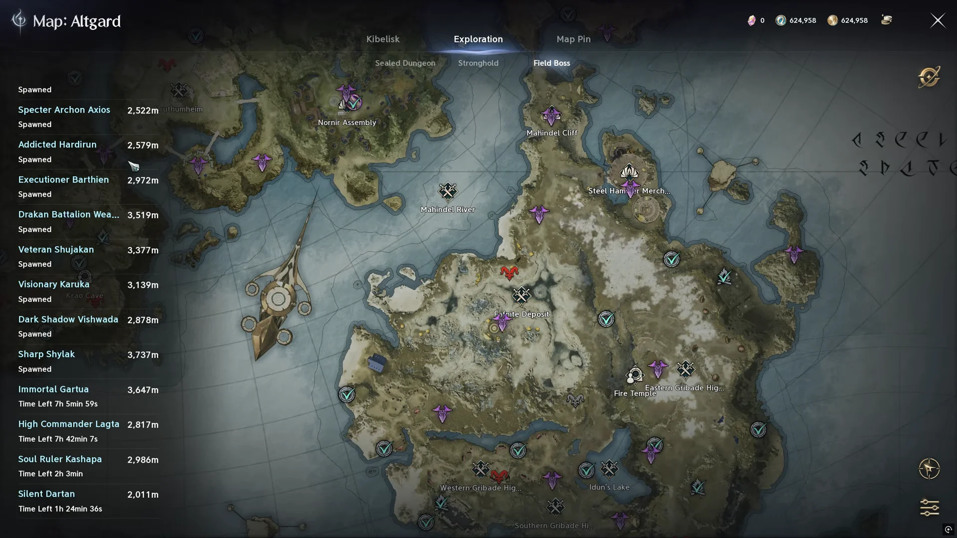Allgard Field World Bosses