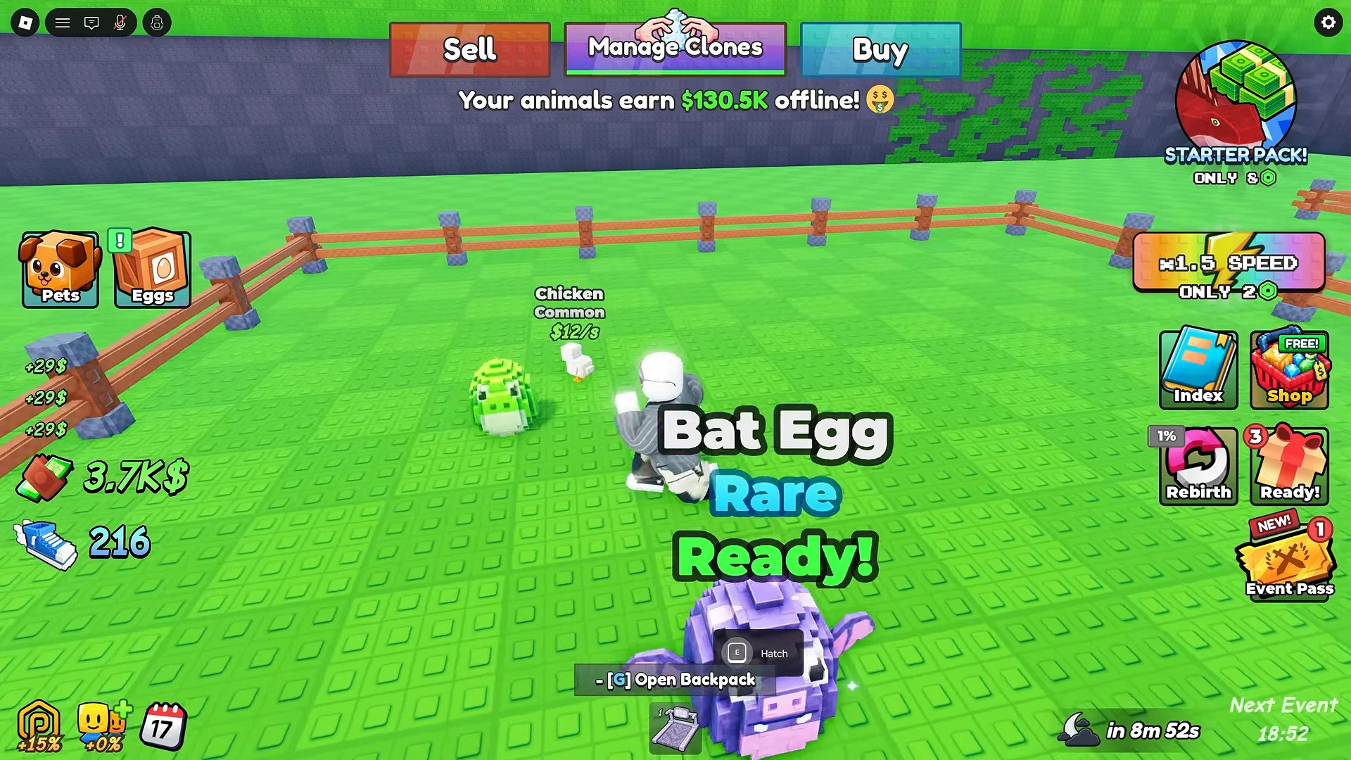 Hatching Bat and Frog Pets