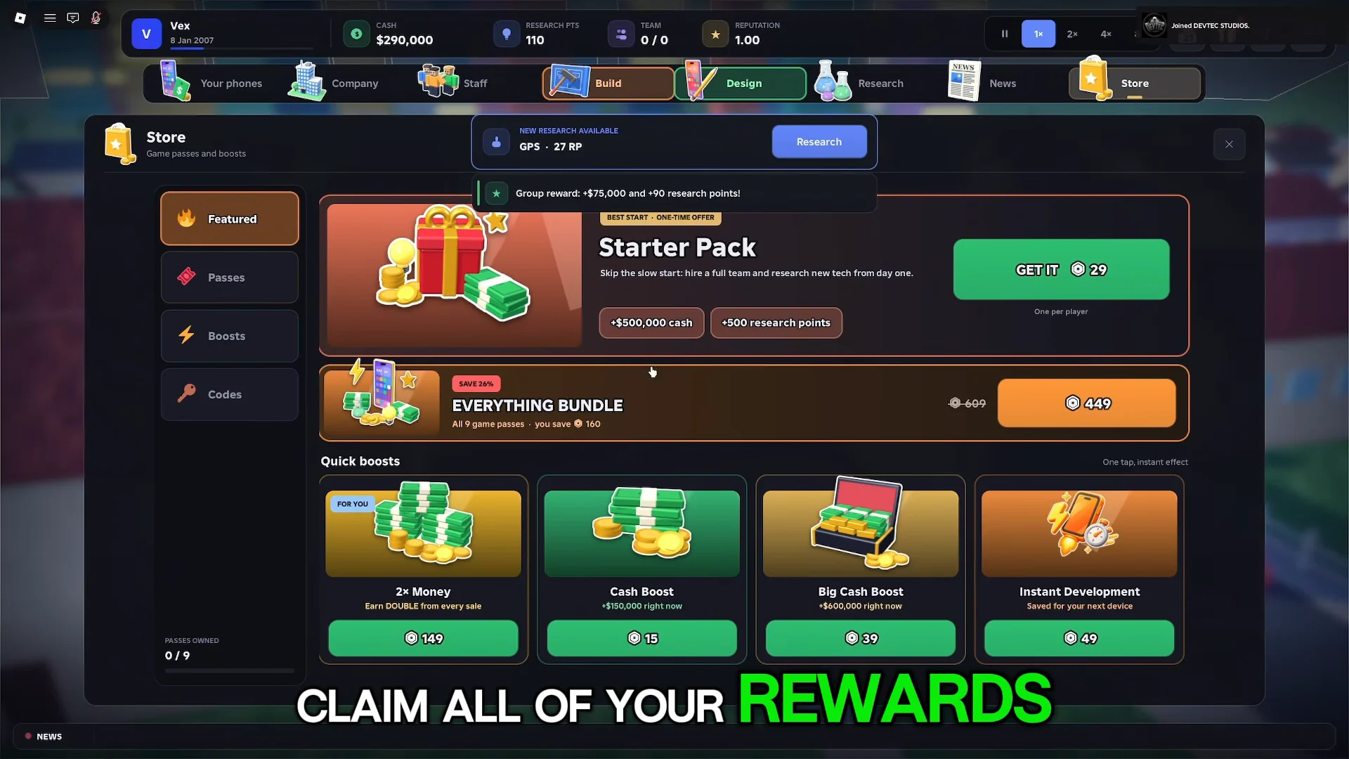 Group Rewards & Daily Gift