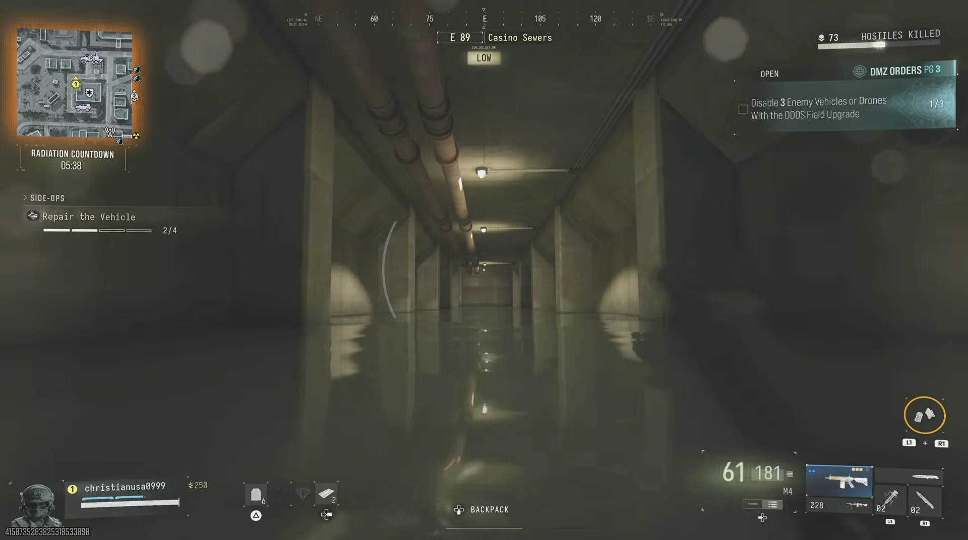 Swimming through Casino Sewers