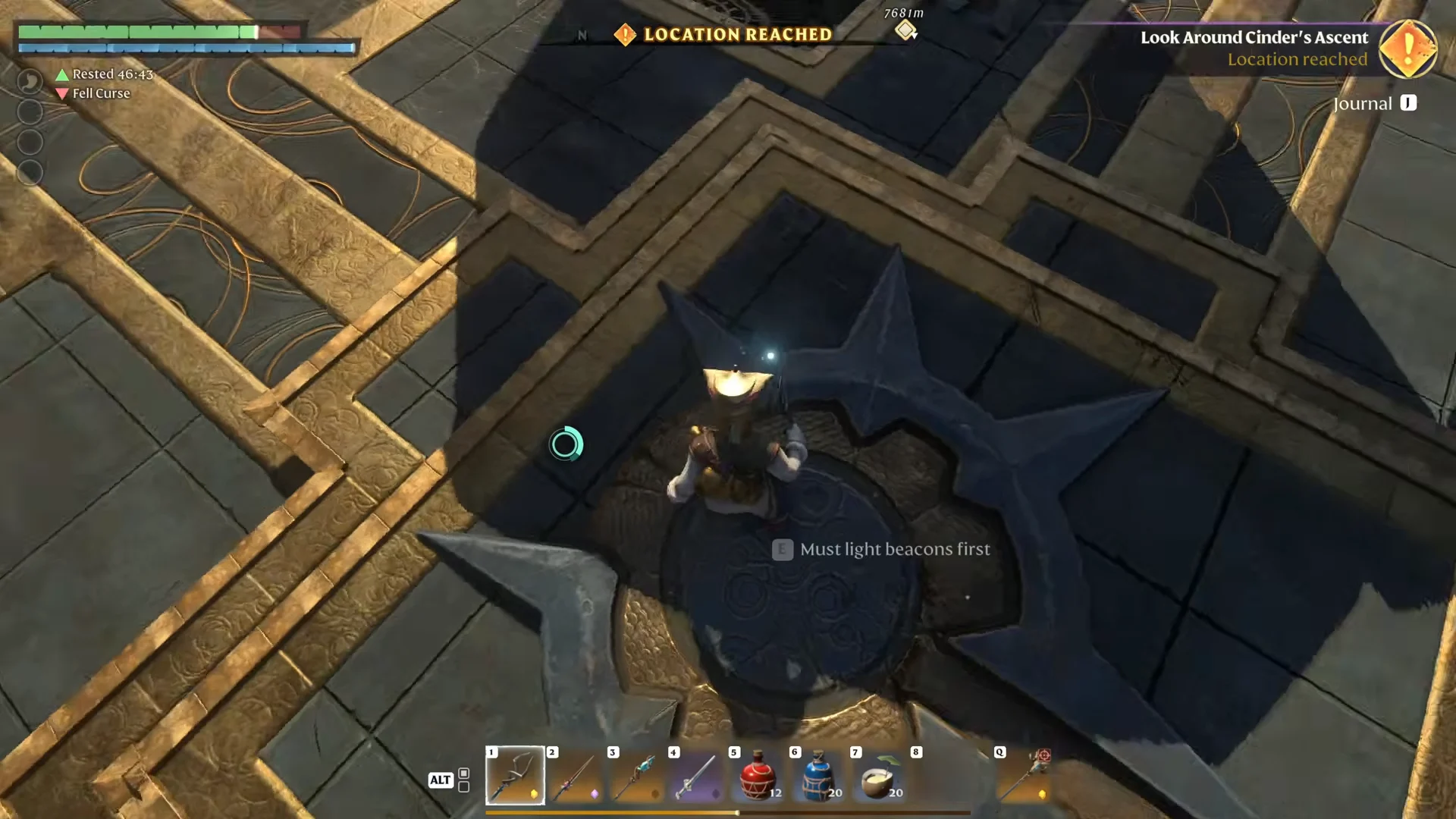 Must light beacons first
