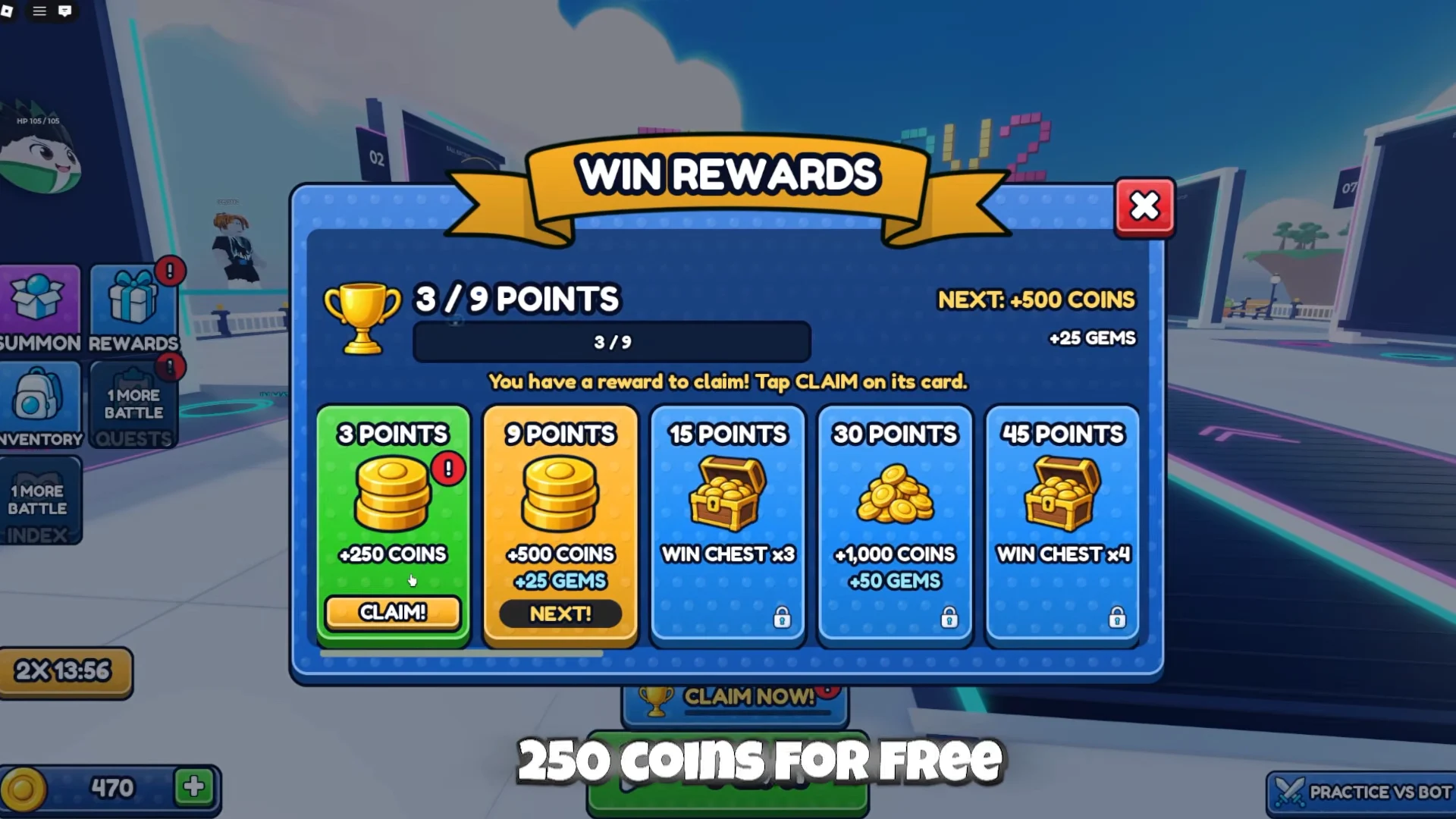 Claiming Win Rewards