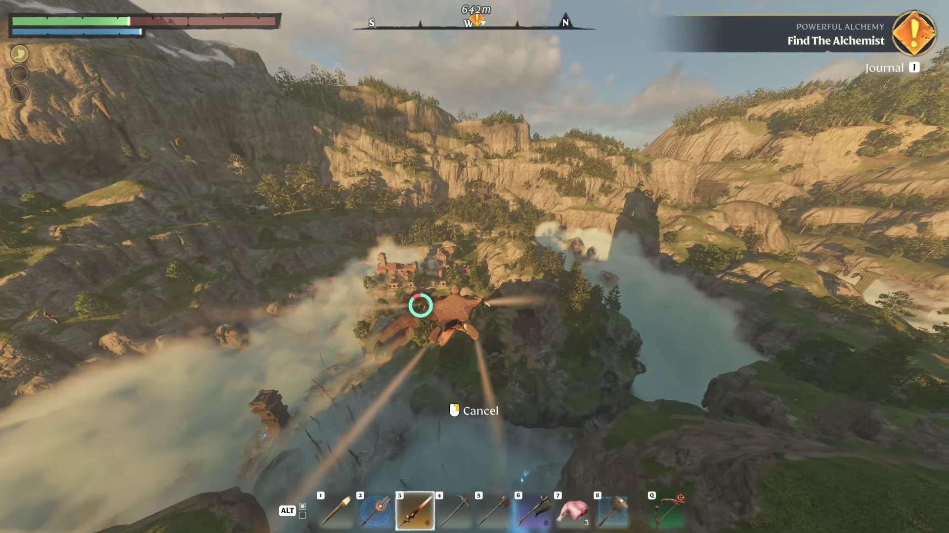 Gliding from Ancient Spire