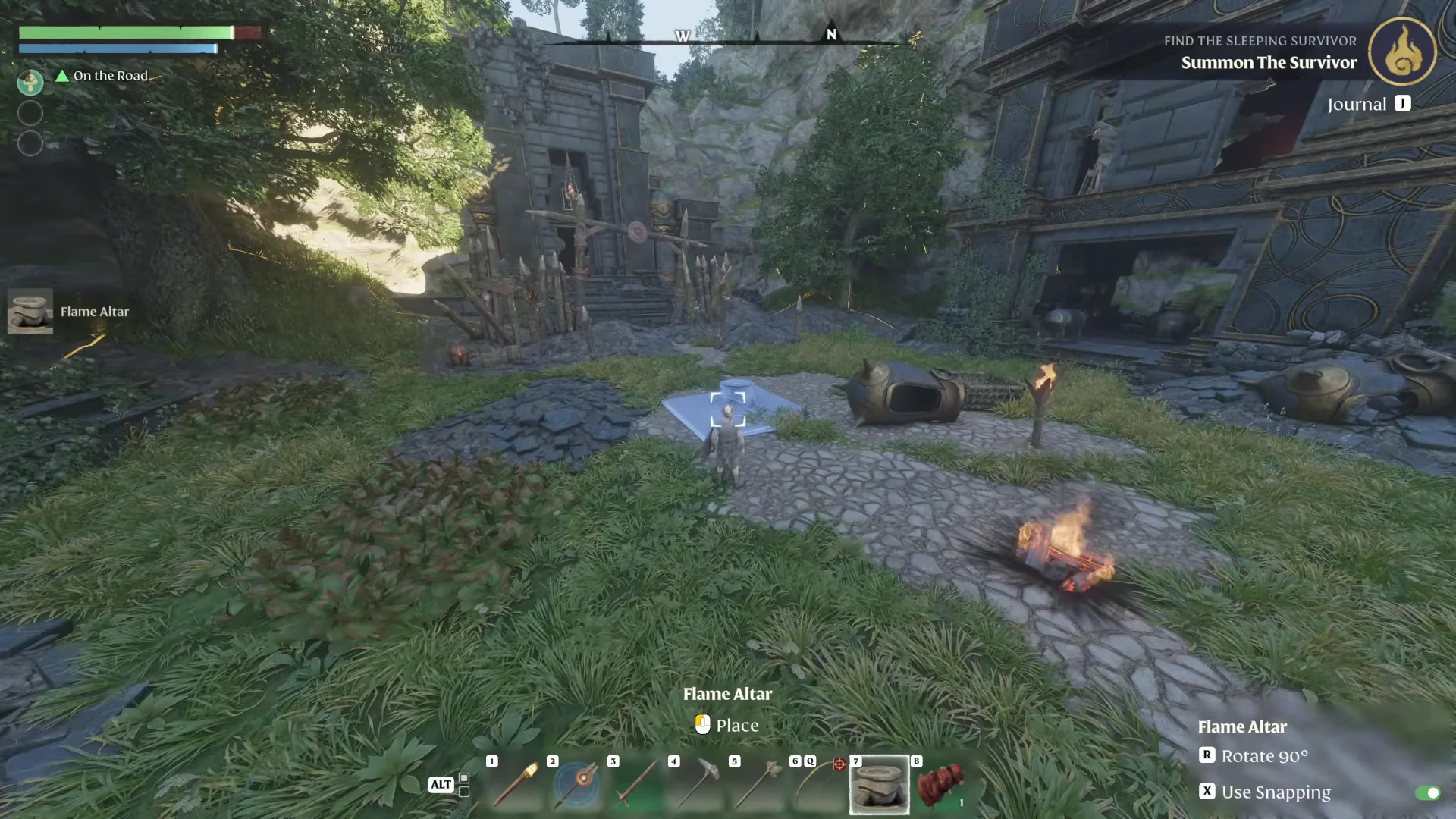 Crafting and Placing a Flame Altar
