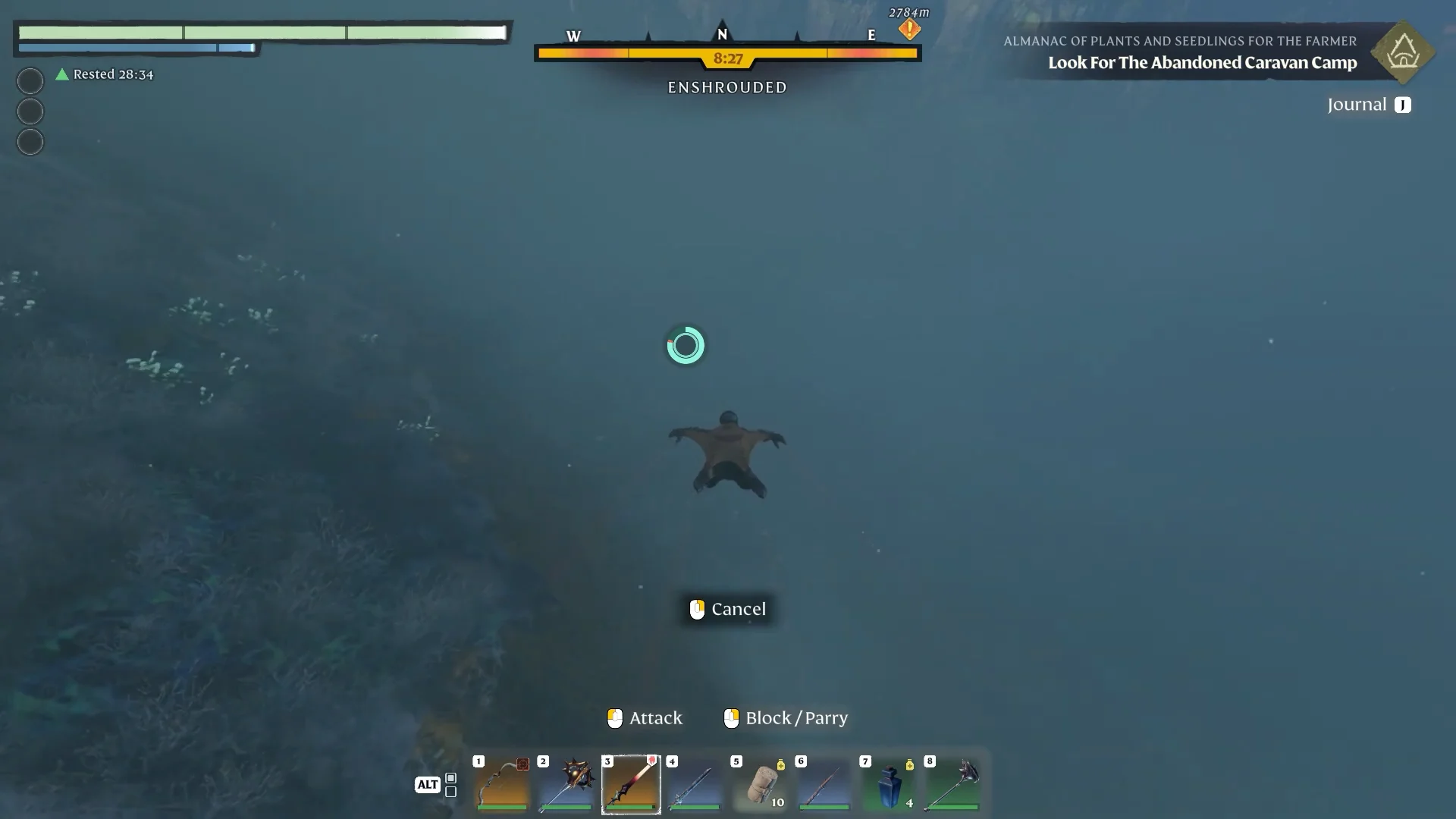 Gliding down into the Shroud