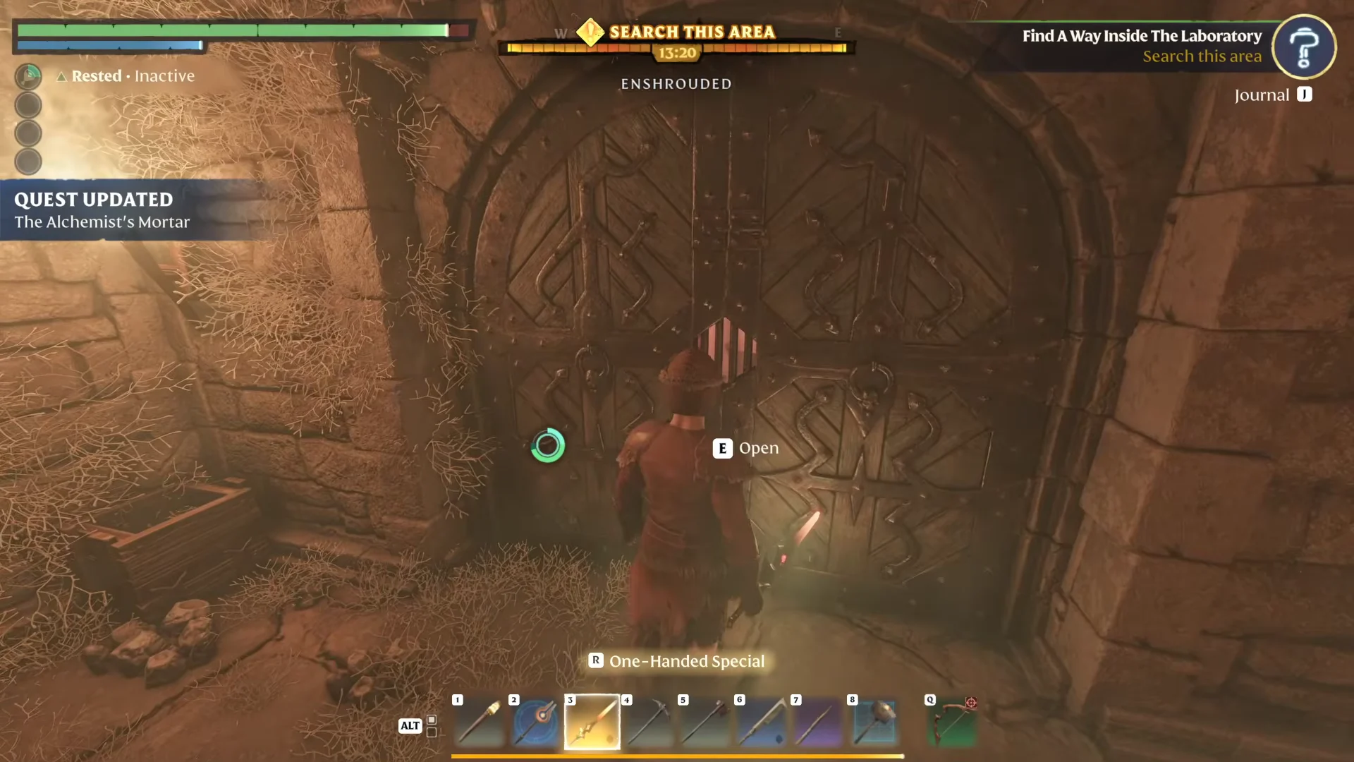 Entering the Basement Door
