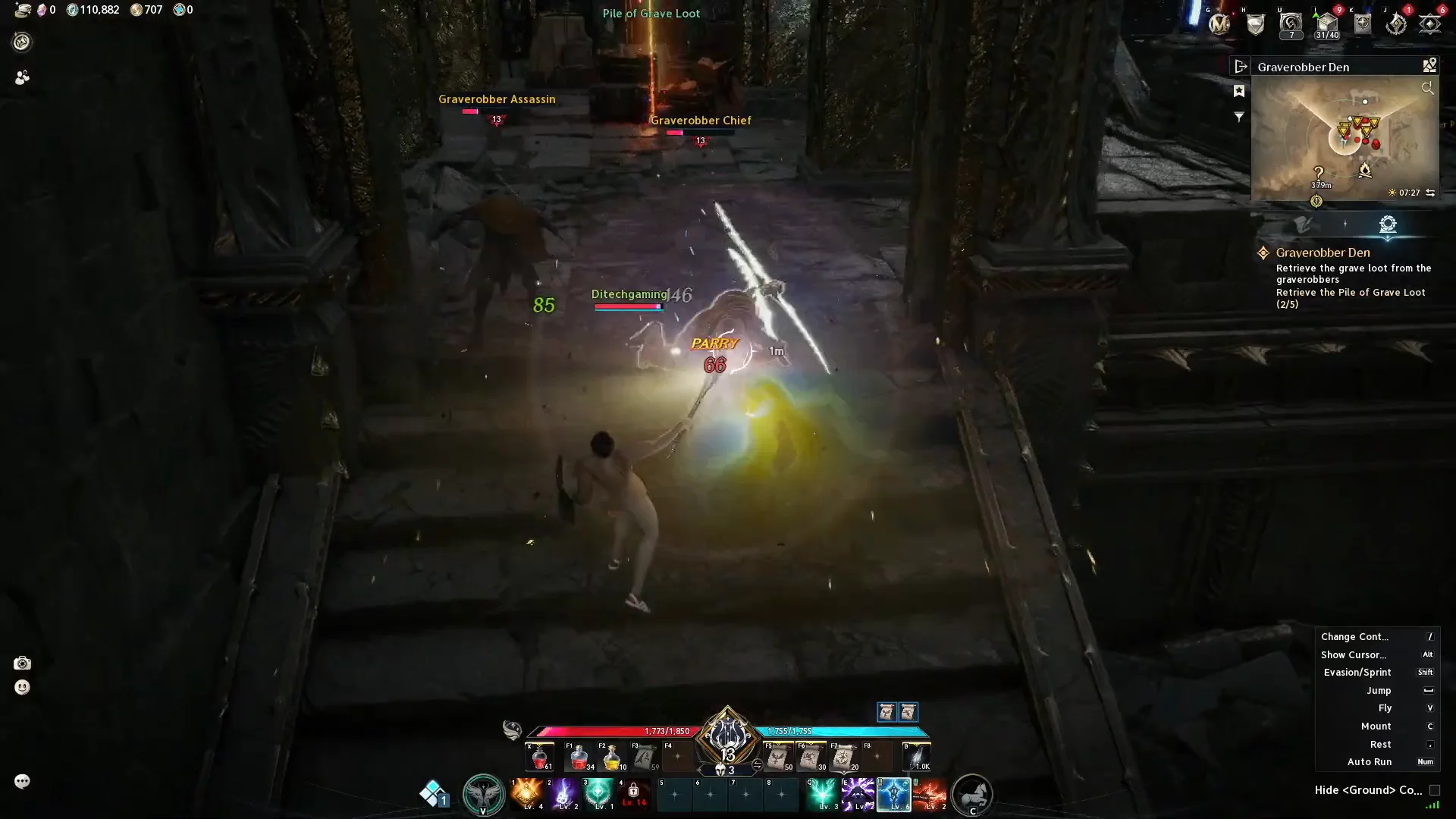 Clearing Staircase Enemies