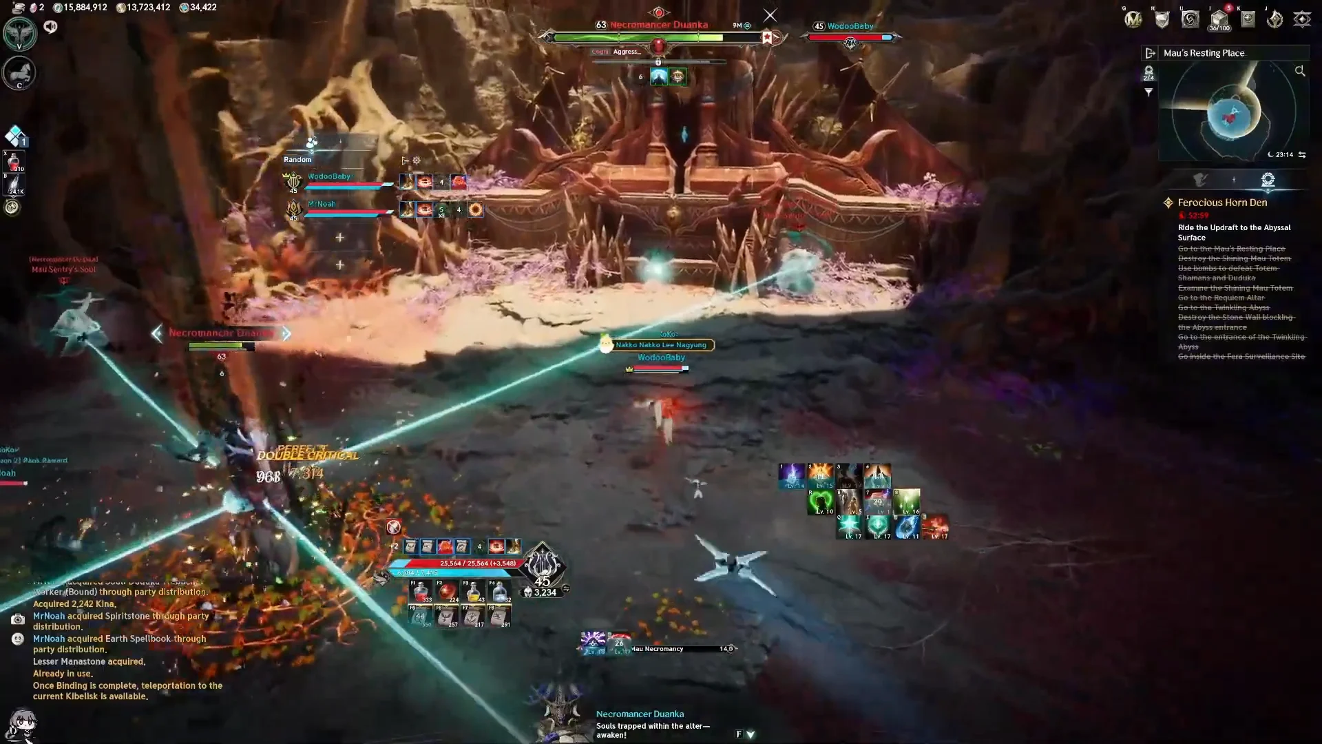 Necromancer Oramba combat