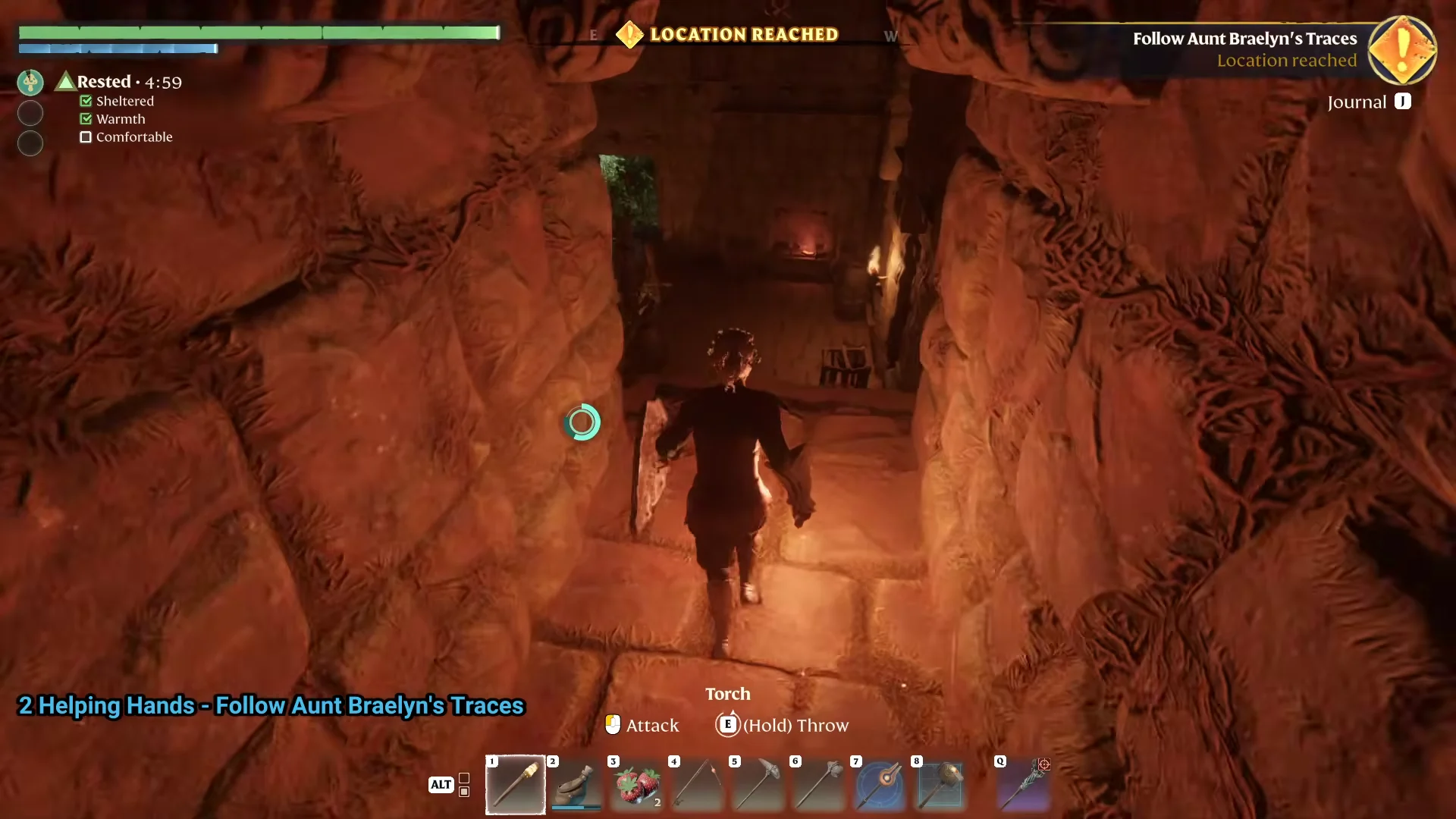 waypoint reached, Find Aunt Braelyn's Next Temple