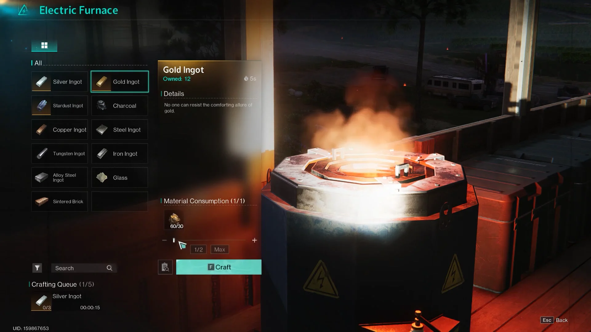 Smelting Ingots at Electric Furnace
