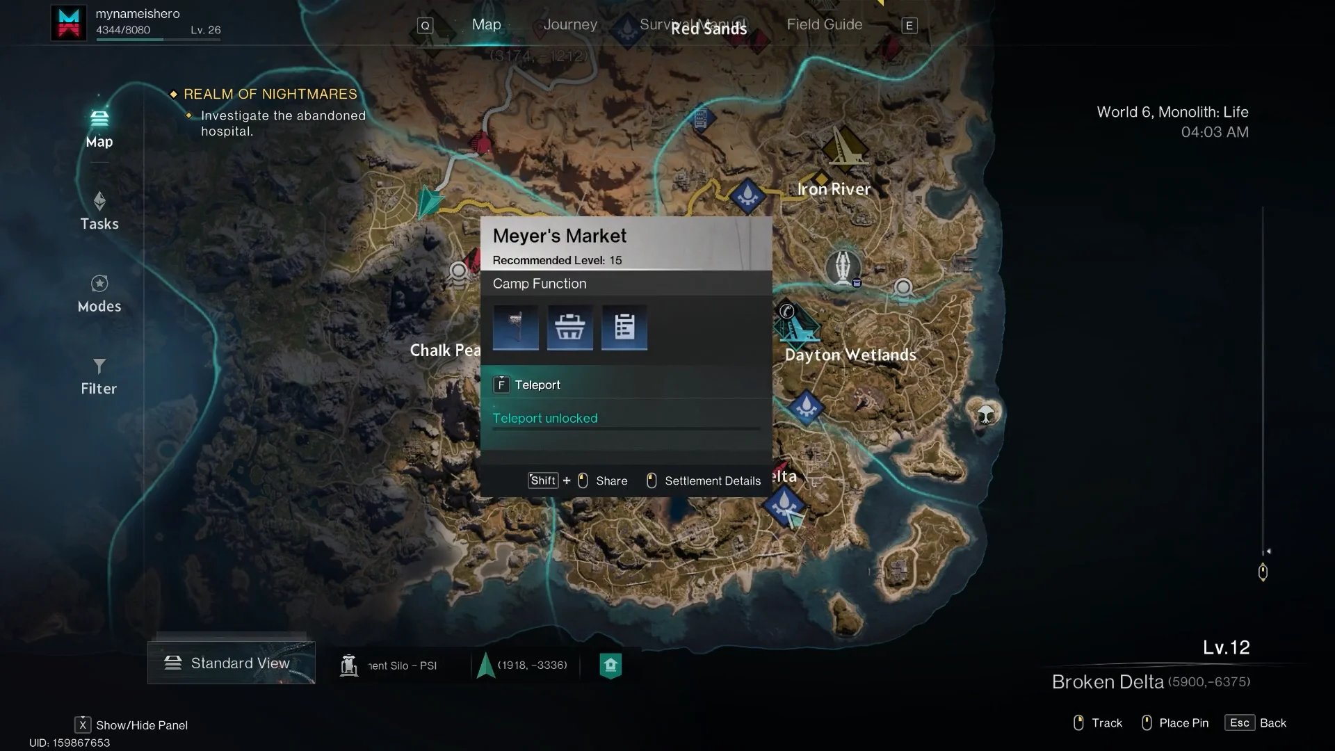 Fast Travel to Settlement Vendor