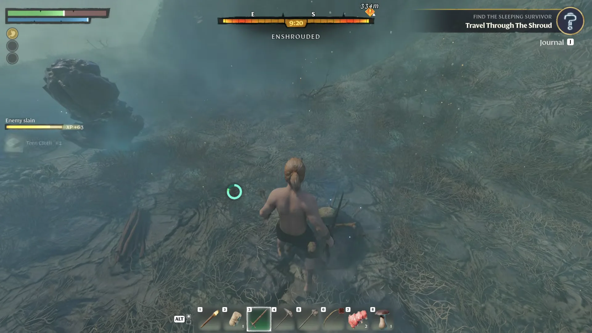 First humanoid Shroud enemy defeat