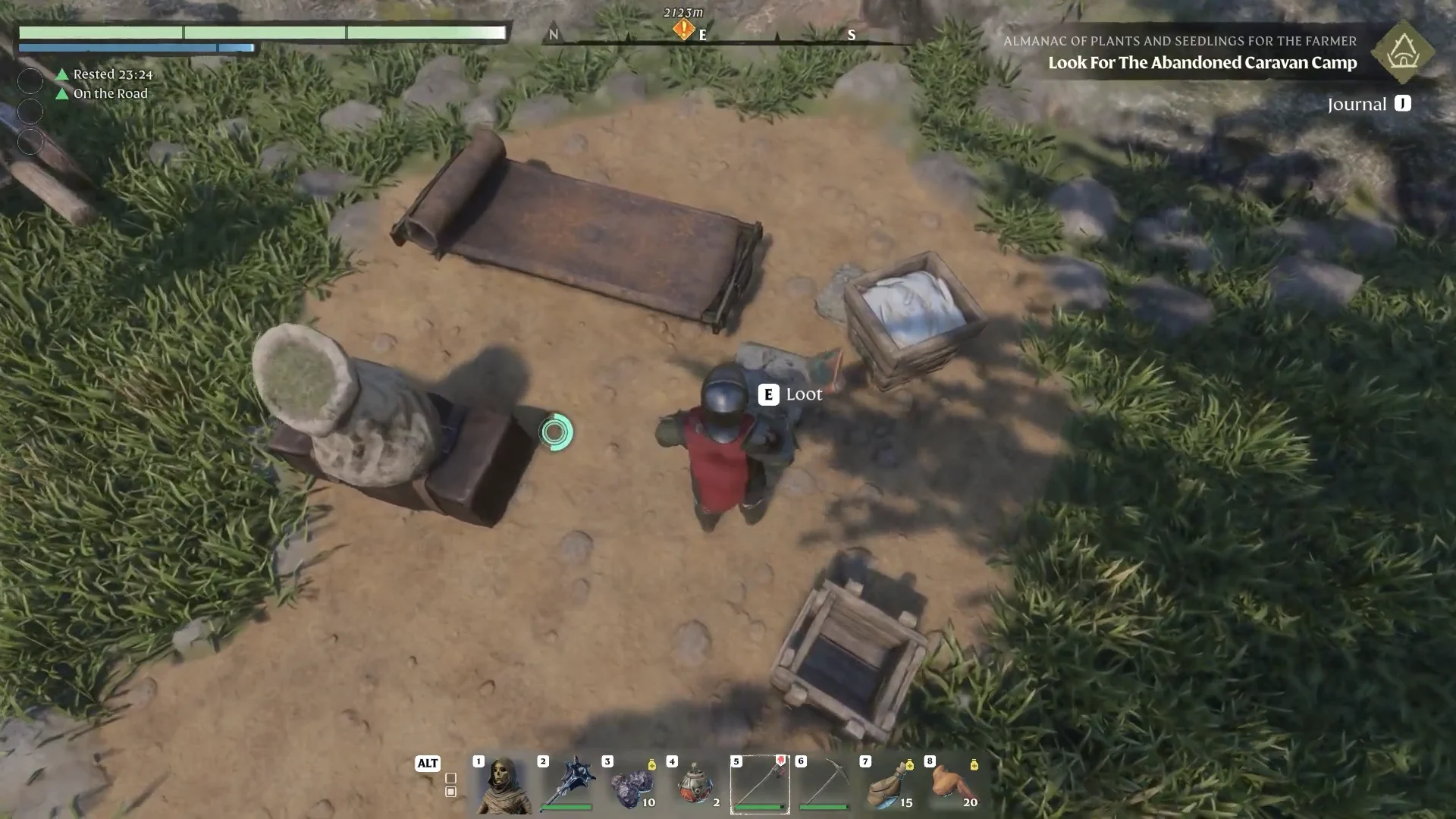 Searching the Abandoned Caravan Camp