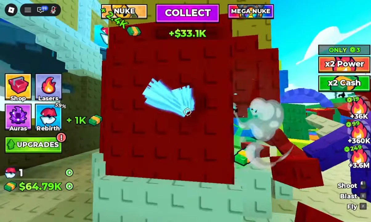 Farming Cash in Destruction Arena