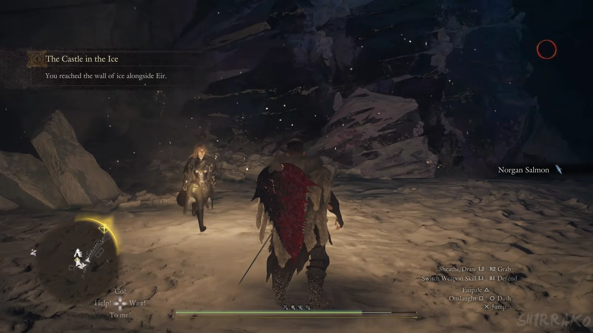 Eir at the wall of ice