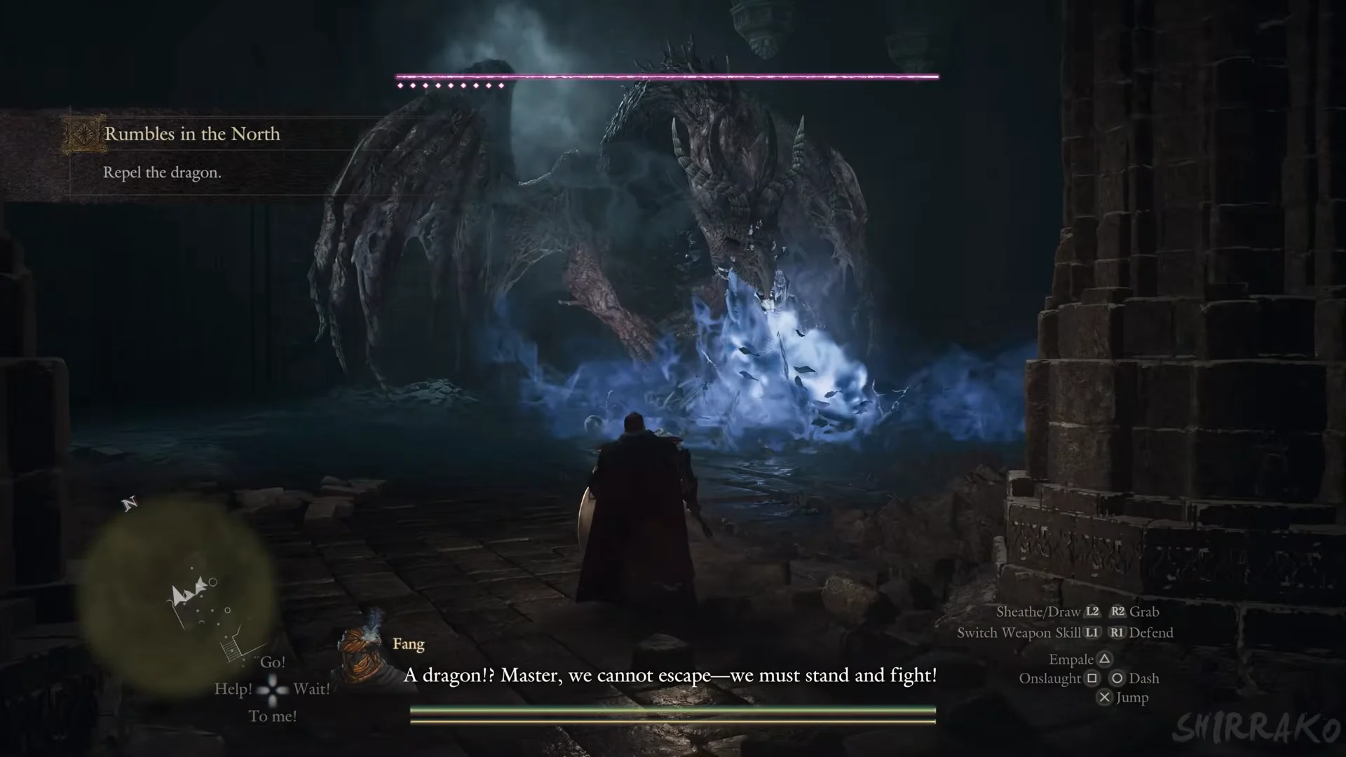 Repel the dragon objective appears