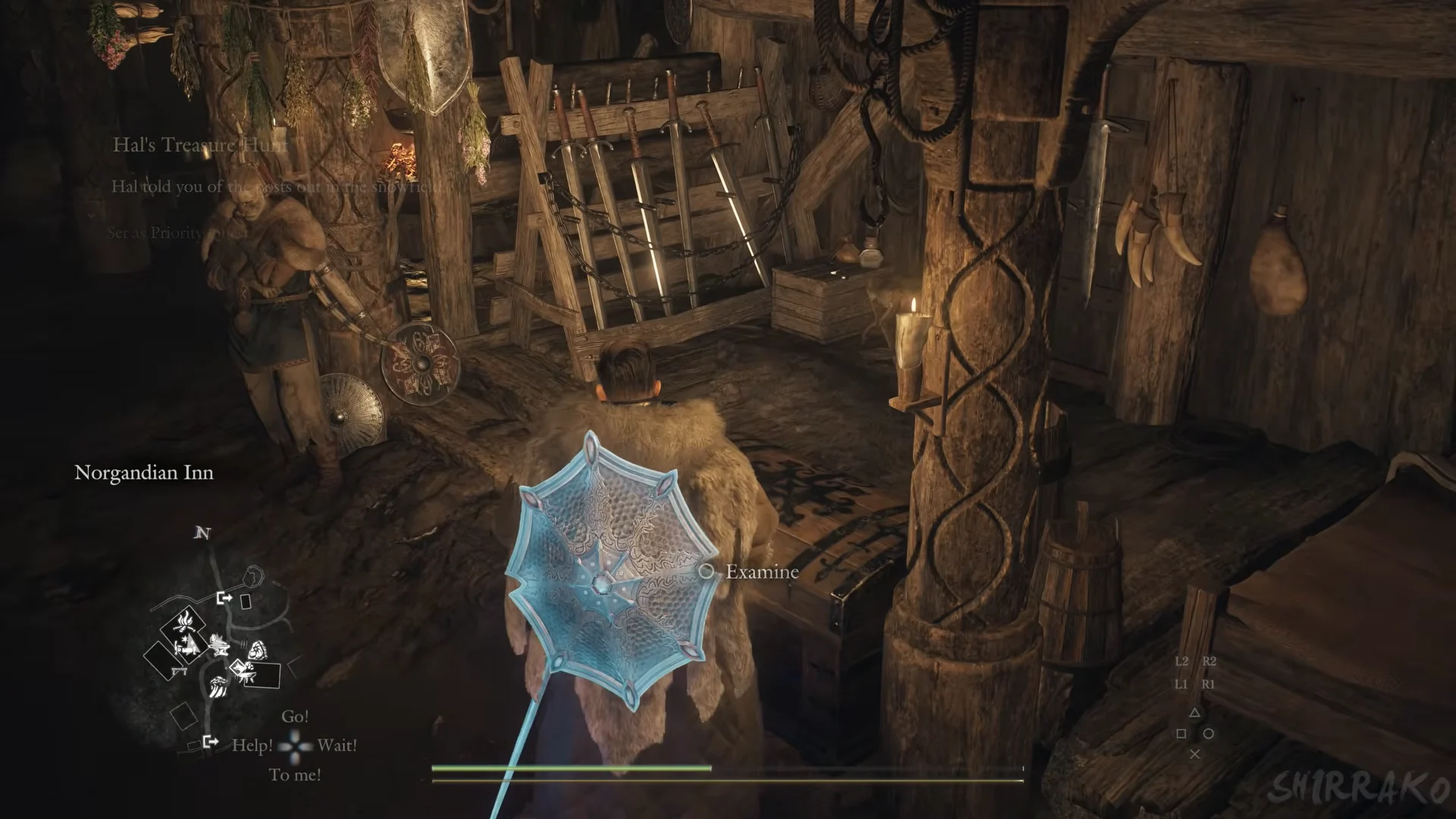 Chest and innkeeper in one view