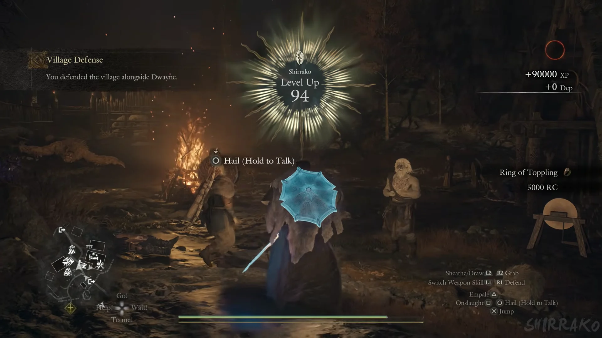 Ring of Toppling reward screen