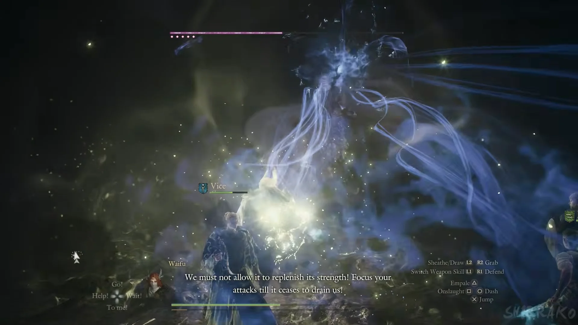 Life-drain tethers on the party