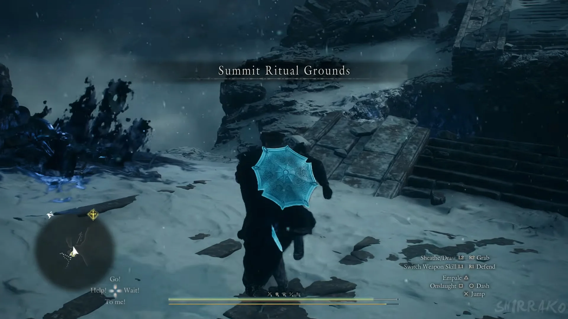 Arriving at the Summit Ritual Grounds