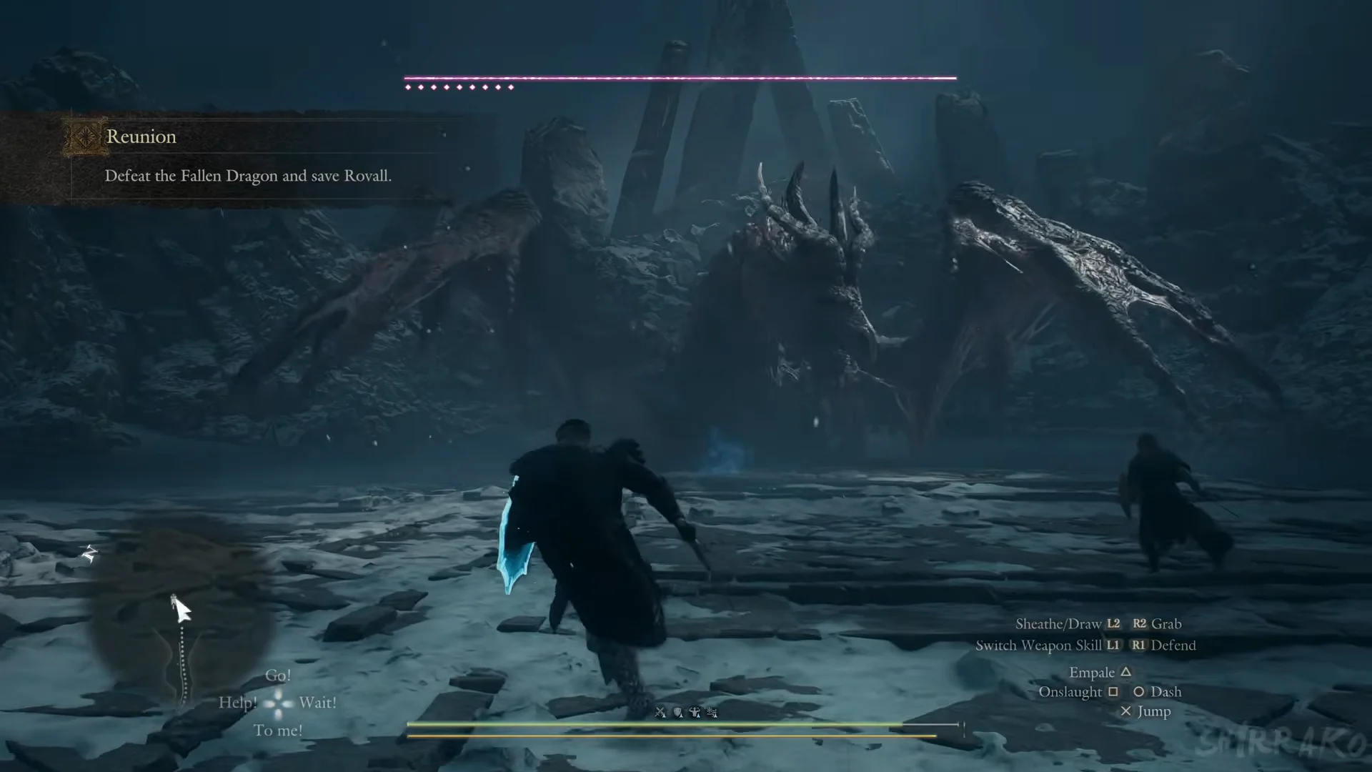 The Fallen Dragon on the summit