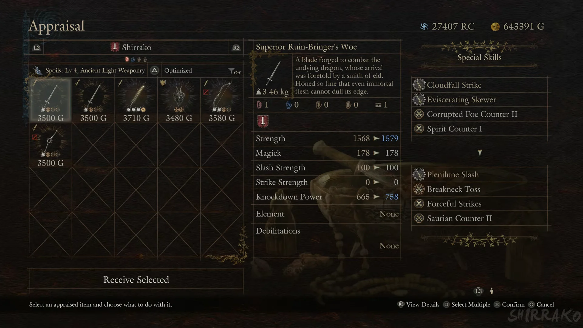 A Lv 4 Ancient relic sword
