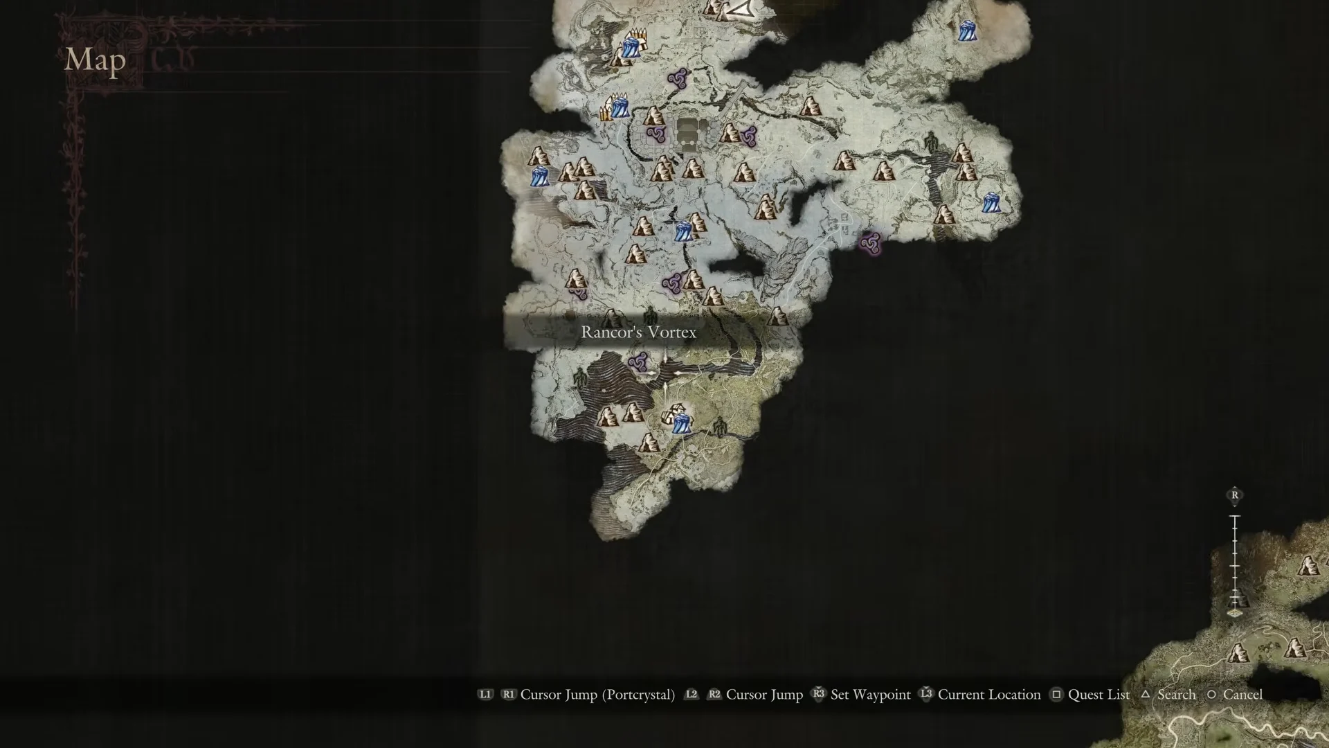 Map marker named Rancor's Vortex