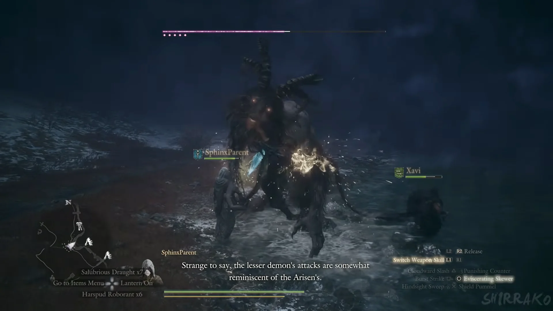 Vortex lesser demon, five-dot bar