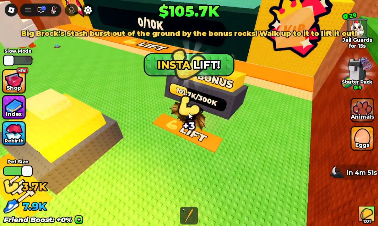 Meadow Lifting Zone & Big Brock's Stash