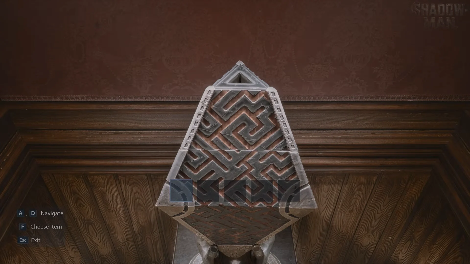 The diamond pedestal with its top missing