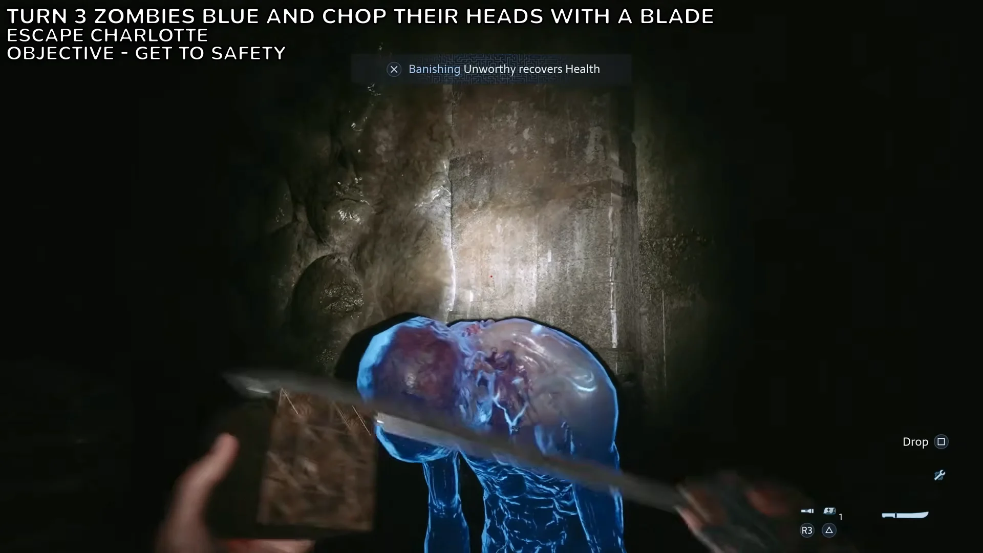 Decapitating first enemy