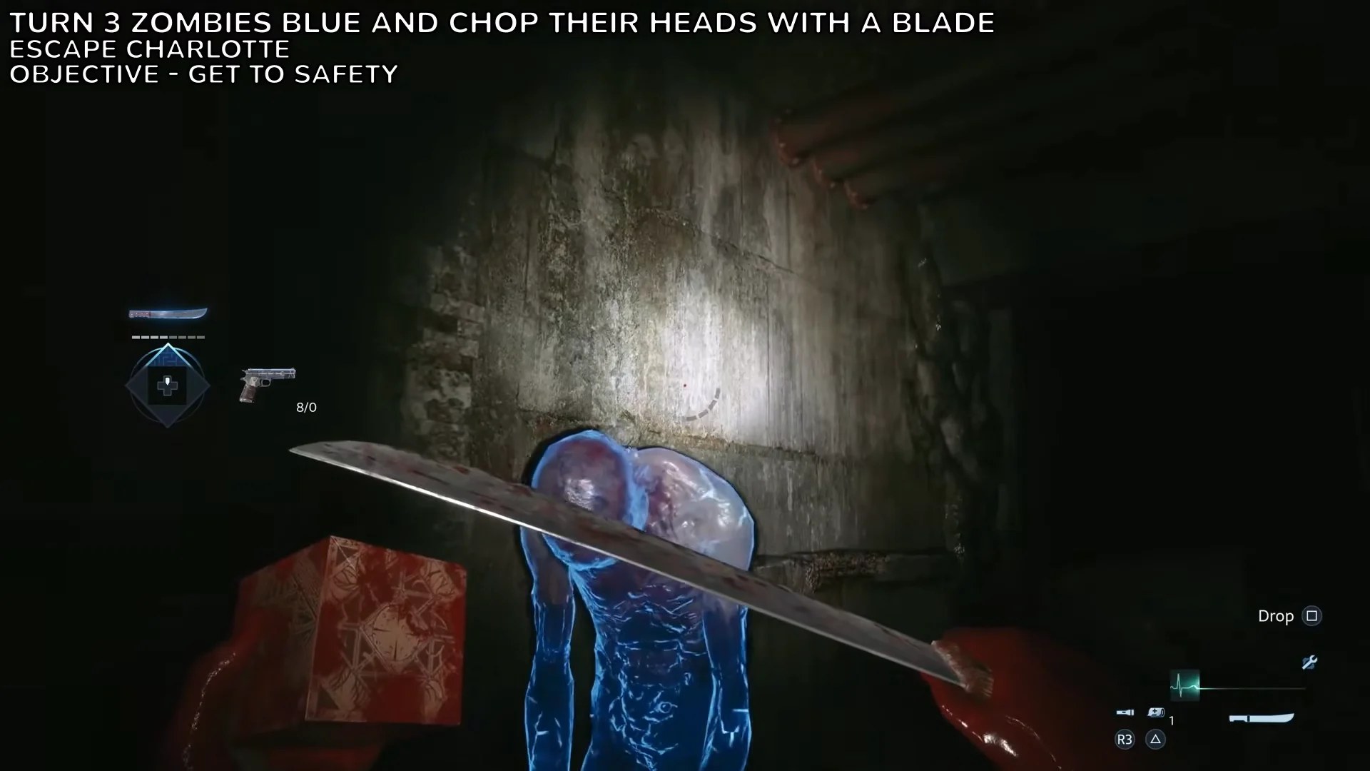 Decapitating second enemy