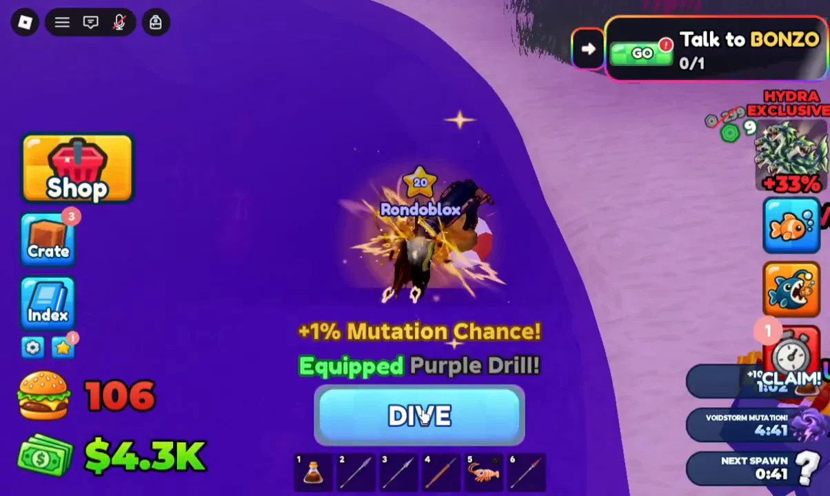 Equipping Drill & Diving