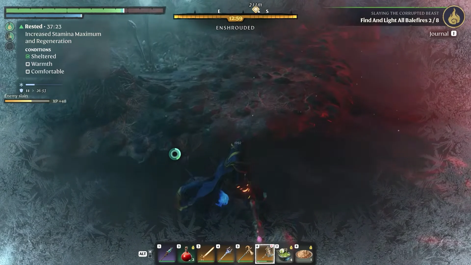 fighting Fell Critters in the Shroud
