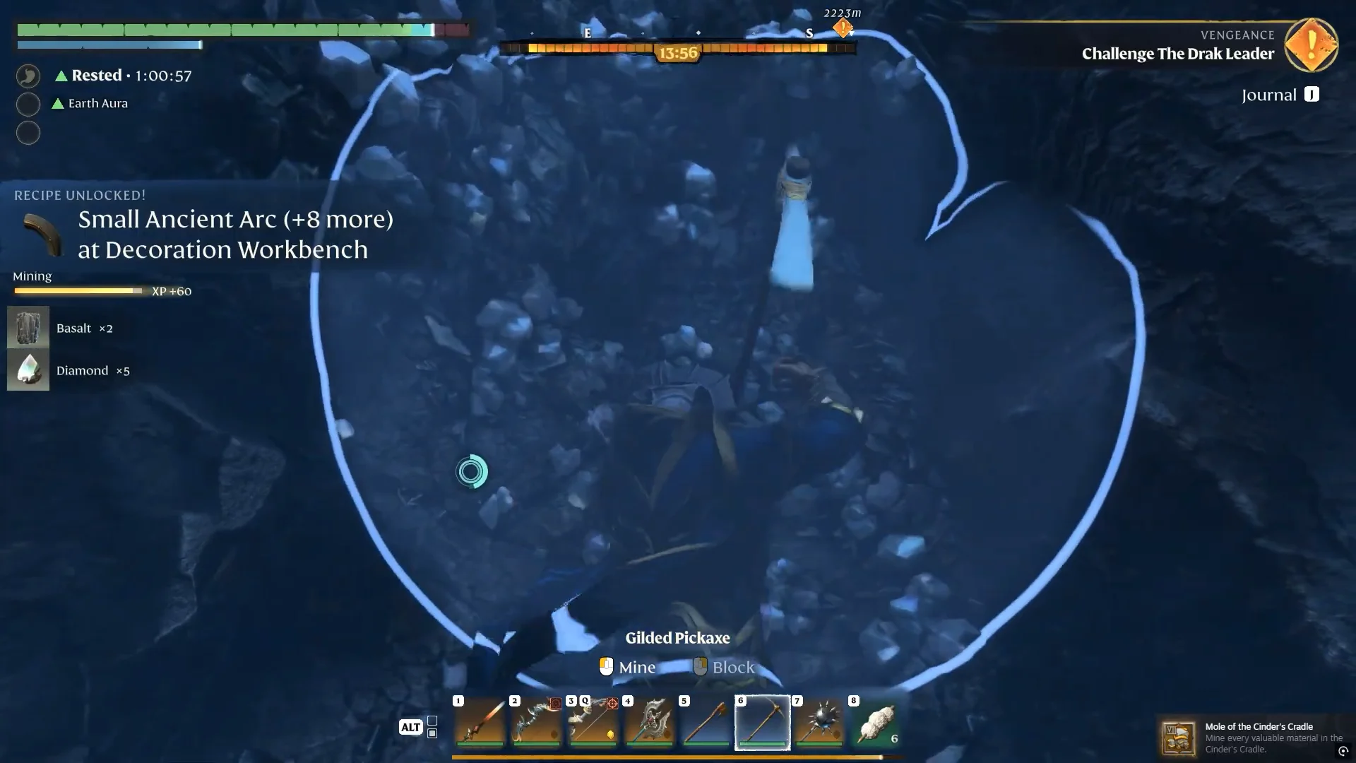 Mining diamond nodes in the shroud