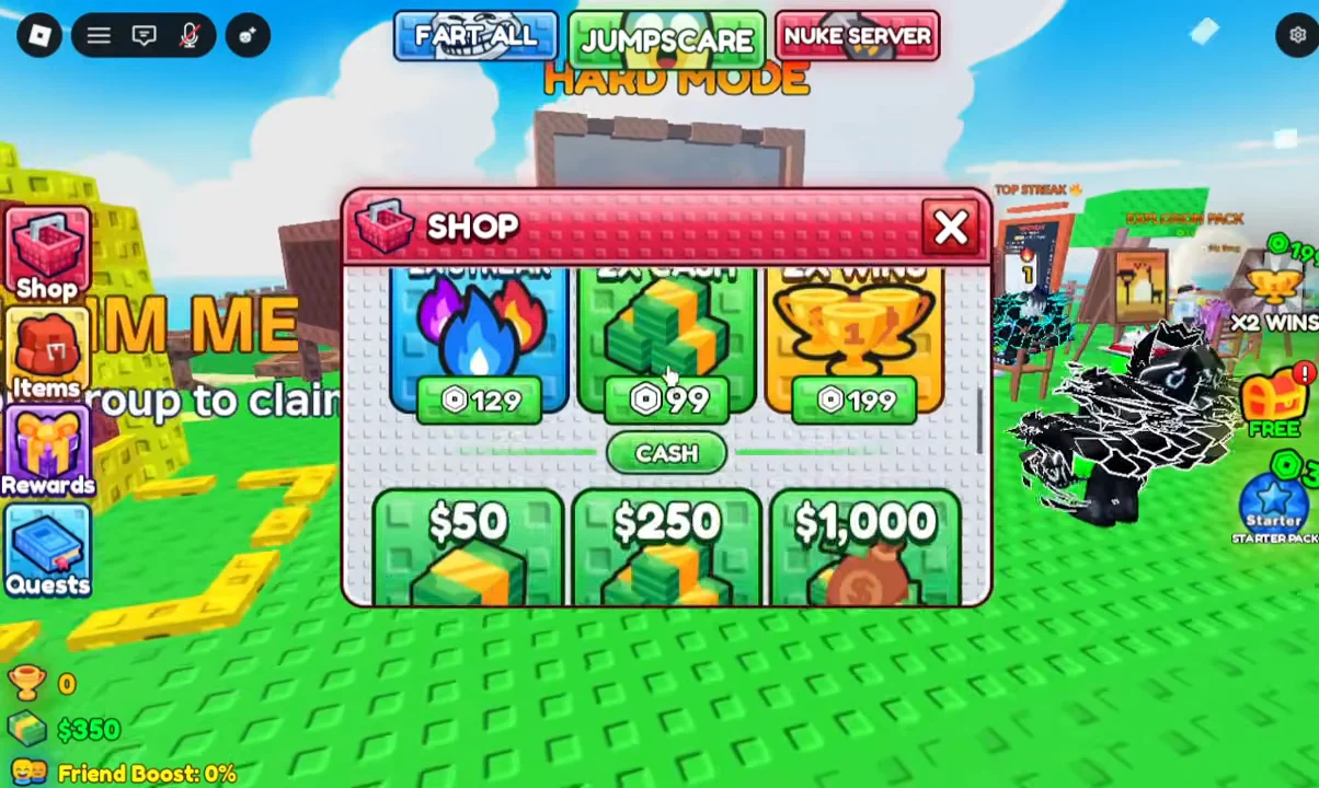 Shop and VIP pack