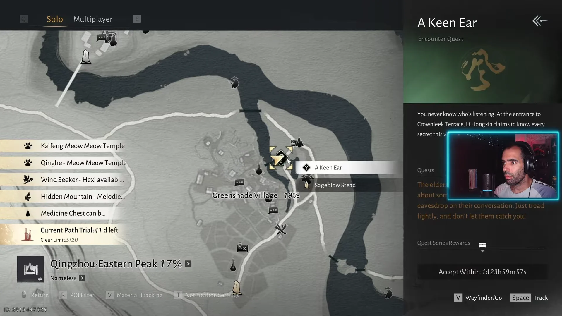 Starting Quest "A Keen Ear"