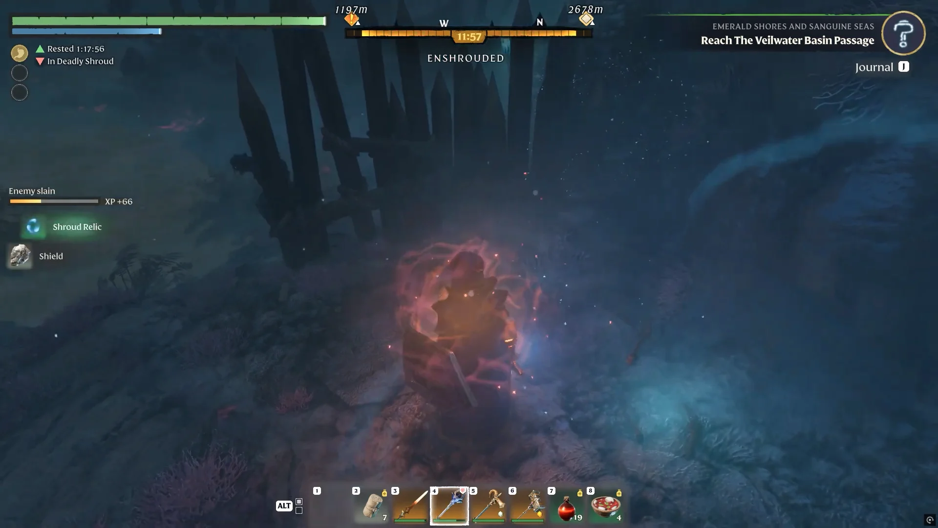 another Shroud Relic after the next kill