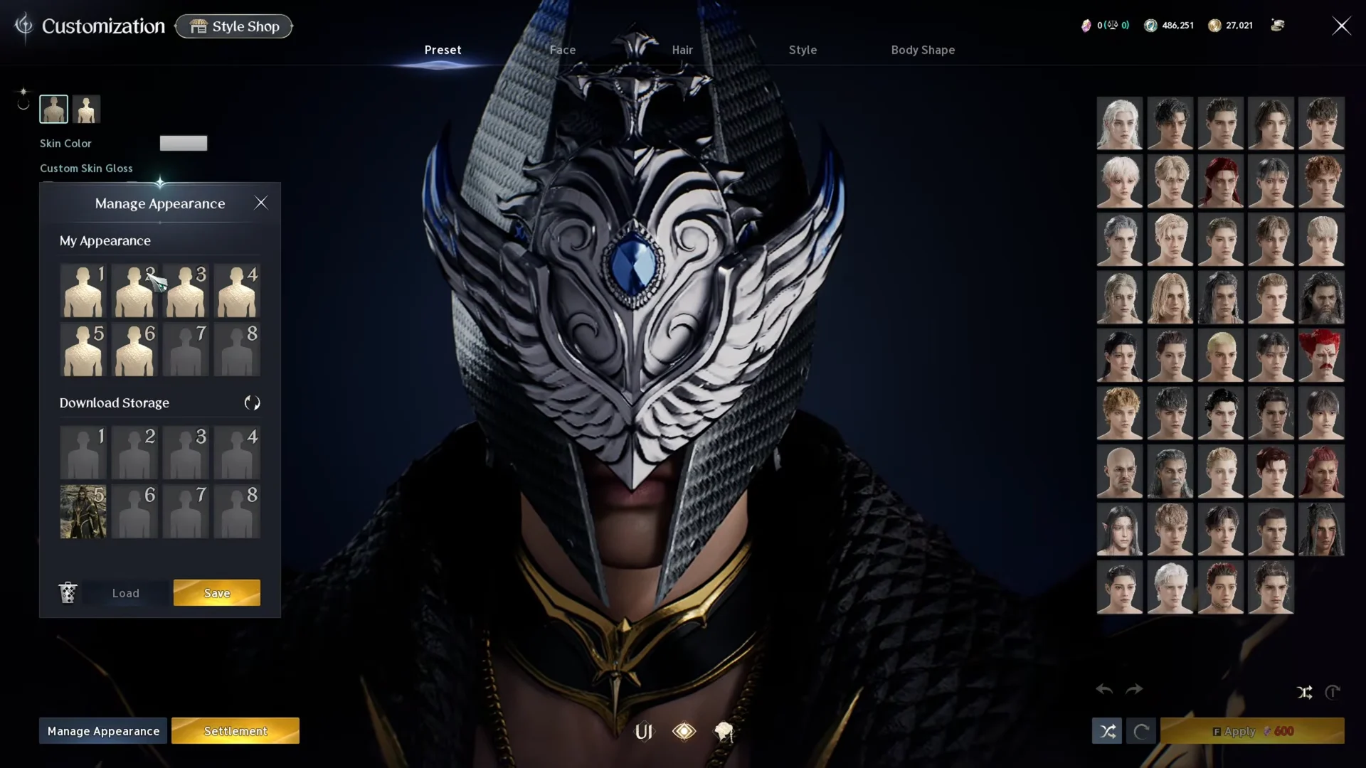 In-Game Customization Menu