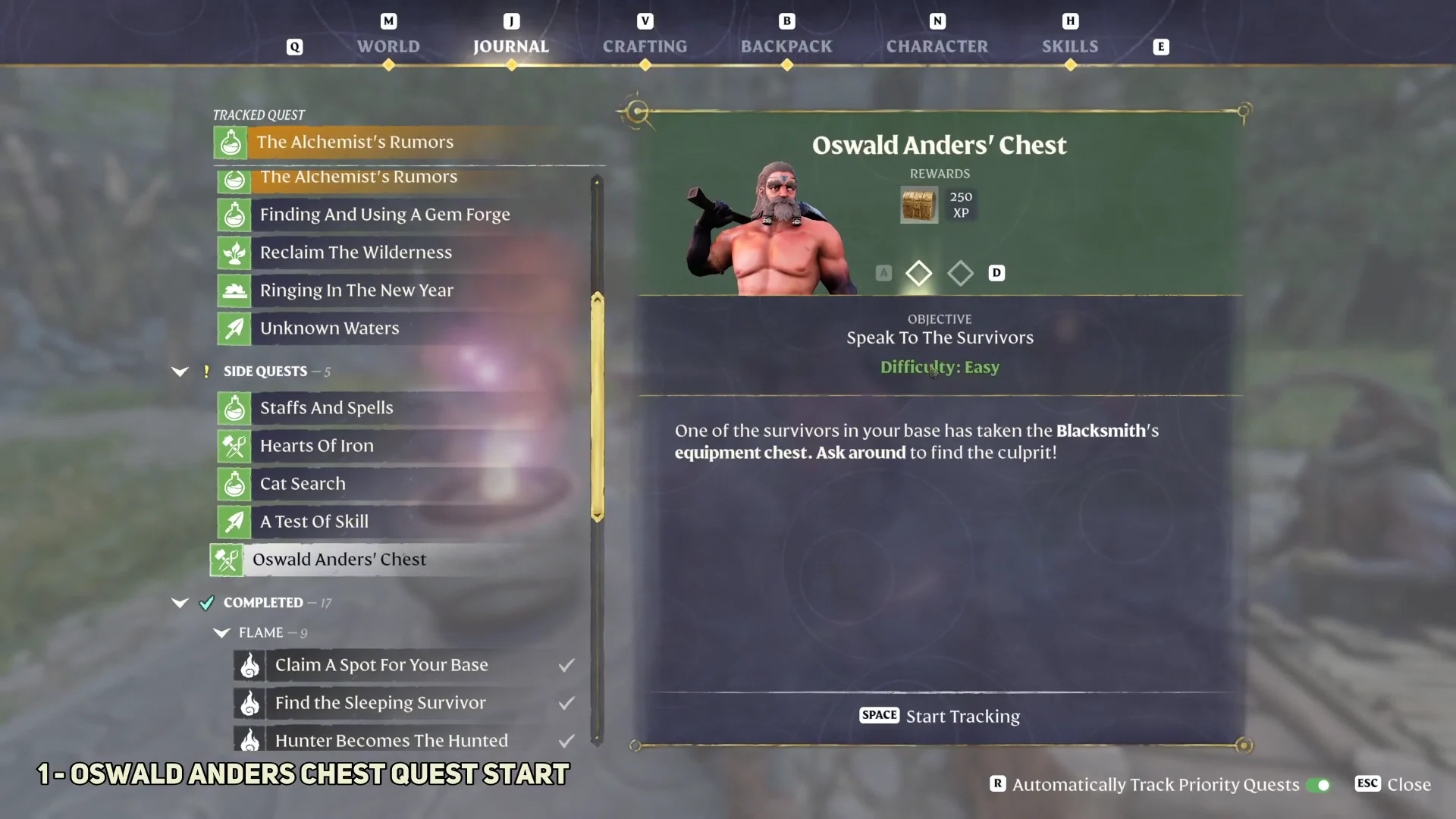 Quest initiation