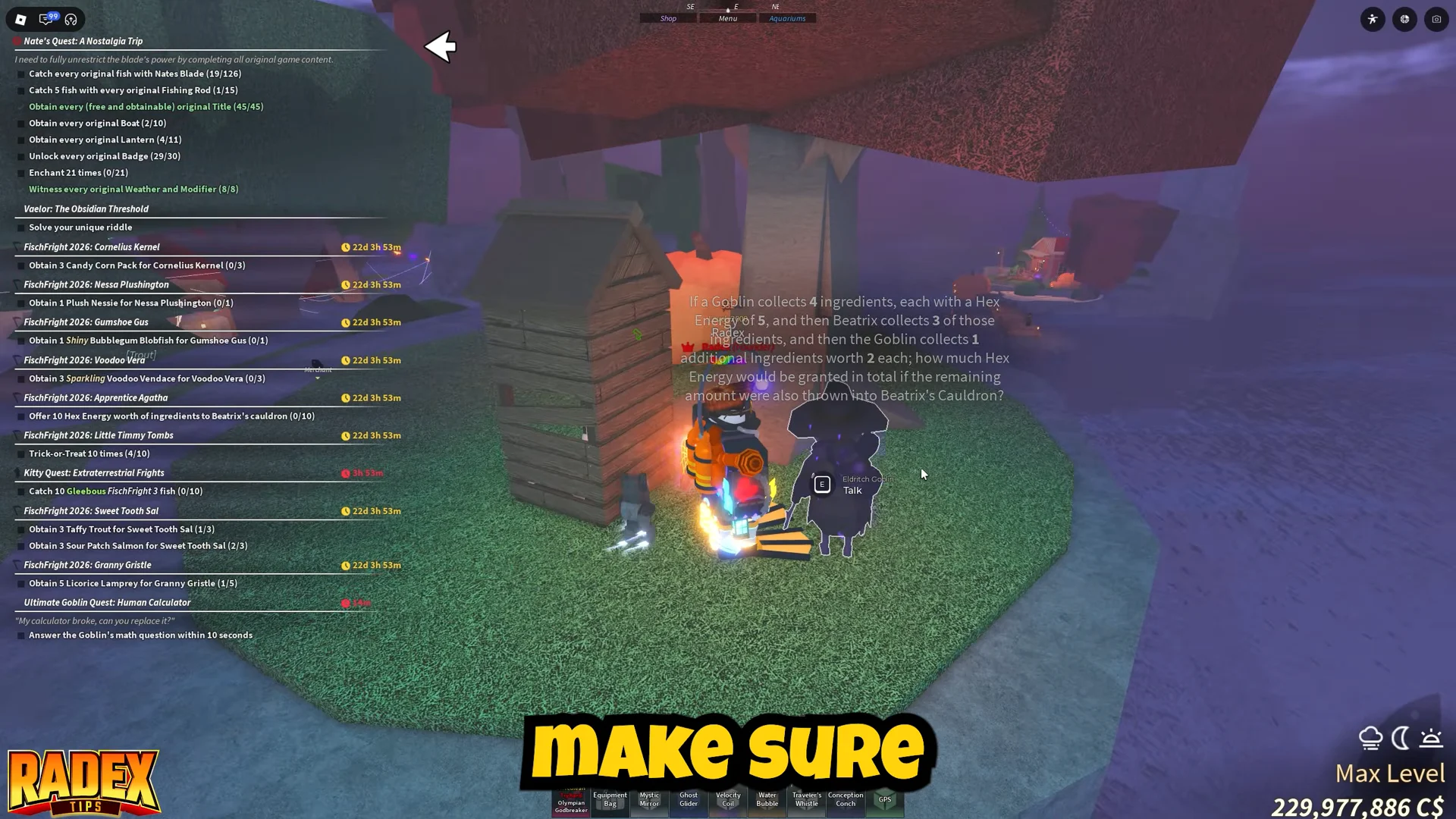 Accepting goblin quests