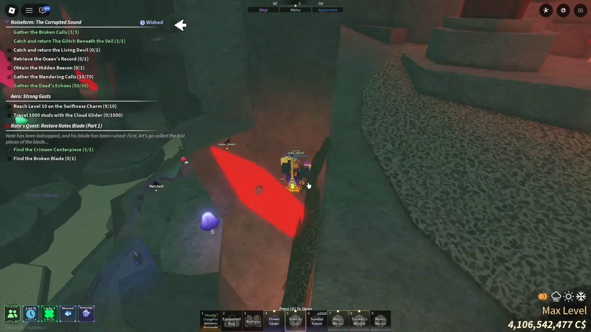 Gliding to the second pedestal