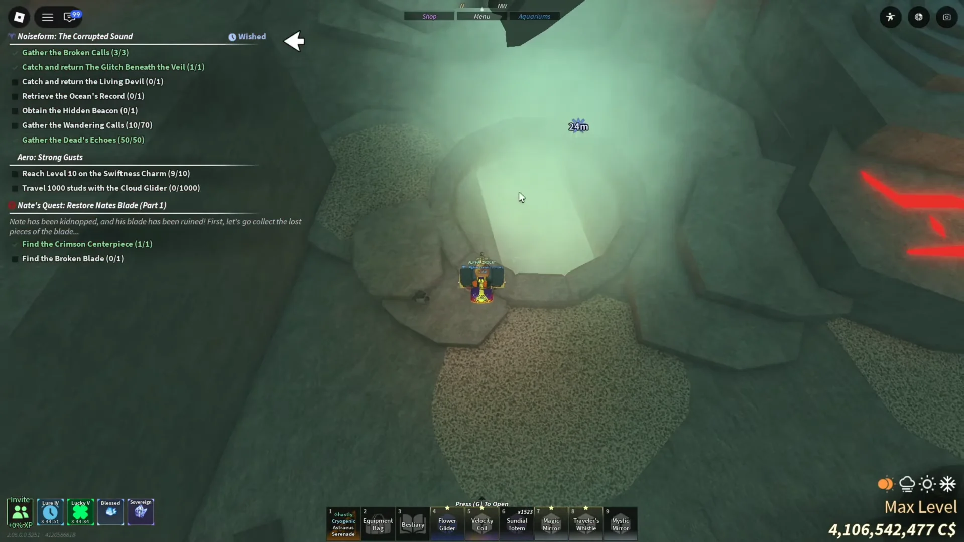 Placing the second relic (Abyssal Enchant Relic)