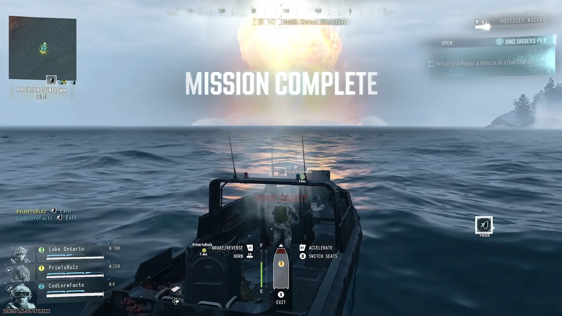 Mission complete on the water