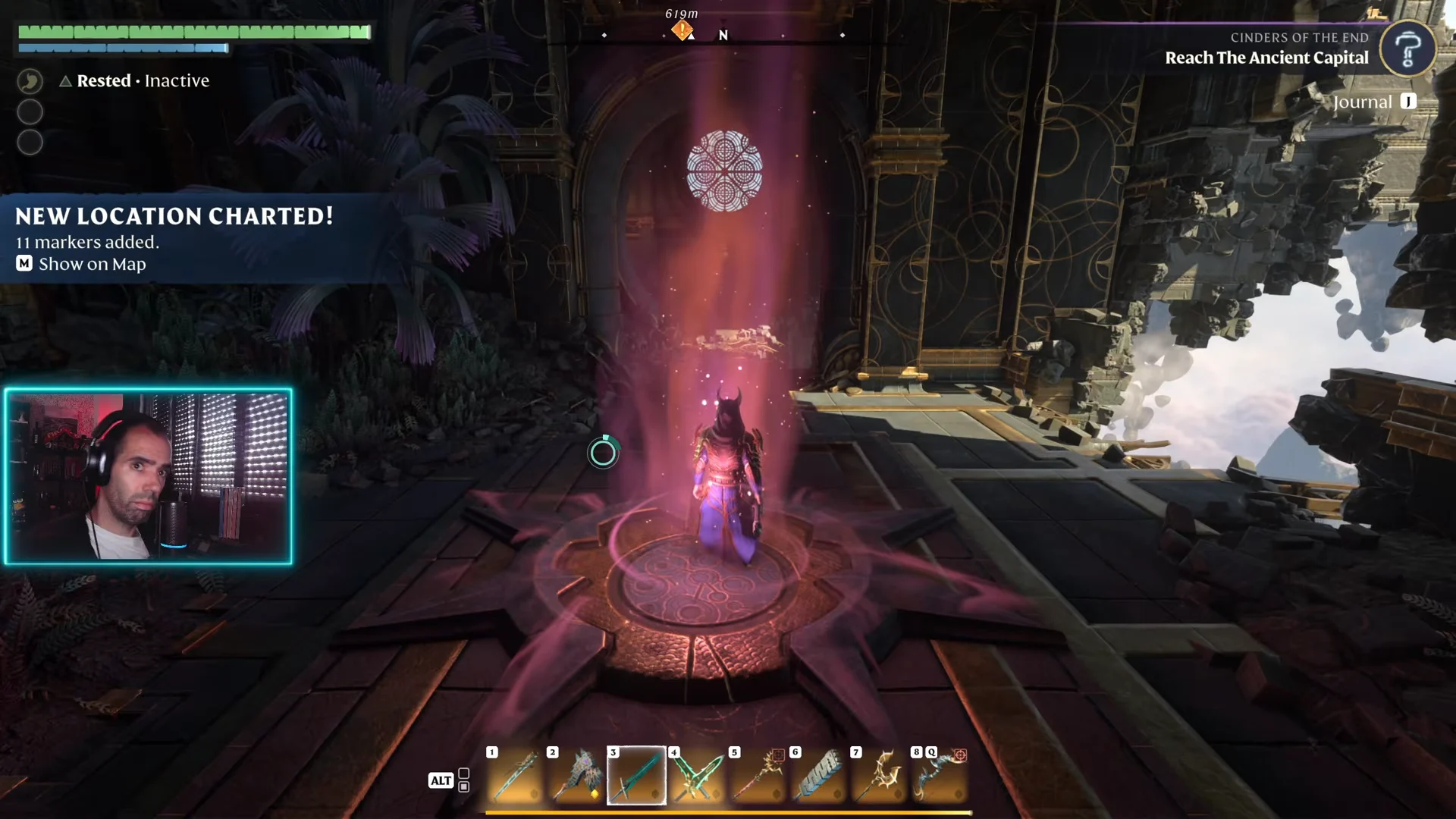 Arrival at Cinder's Cradle Sky Islands